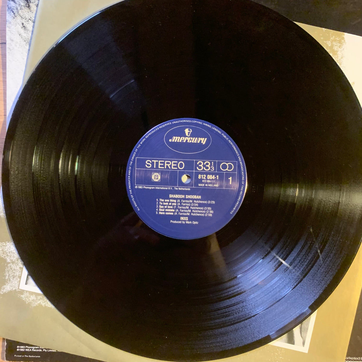 INXS – Shabooh Shoobah, disque Mercury 812 084-1
