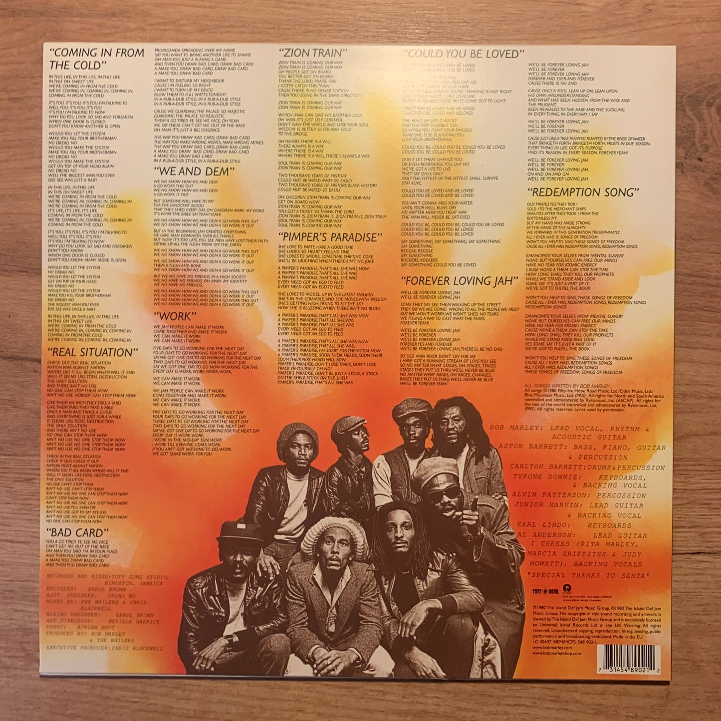 BOB MARLEY & THE WAILERS - UPRISING...RE EU 2001...VG+/EX