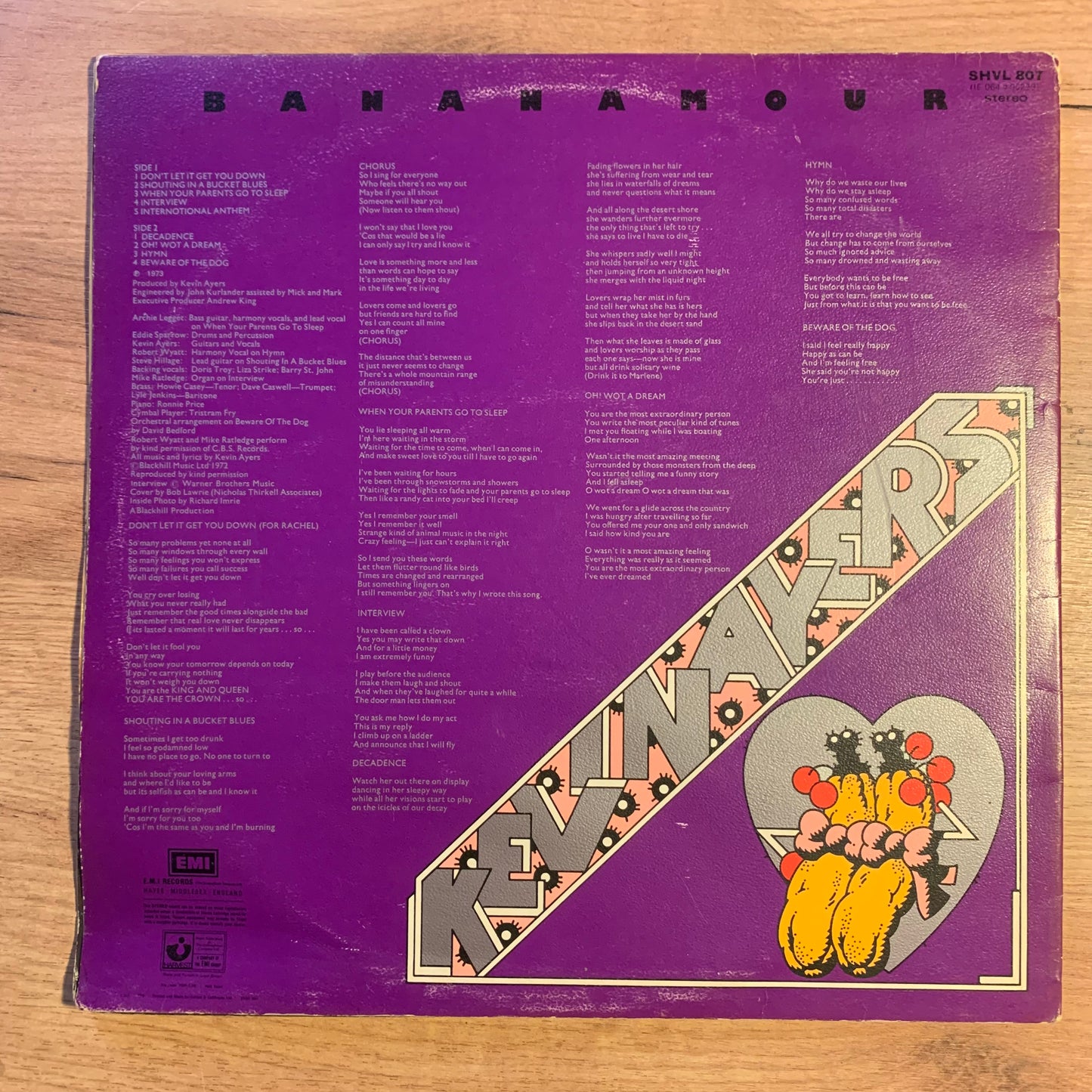 Pochette recto - Kevin Ayers - Bananamour