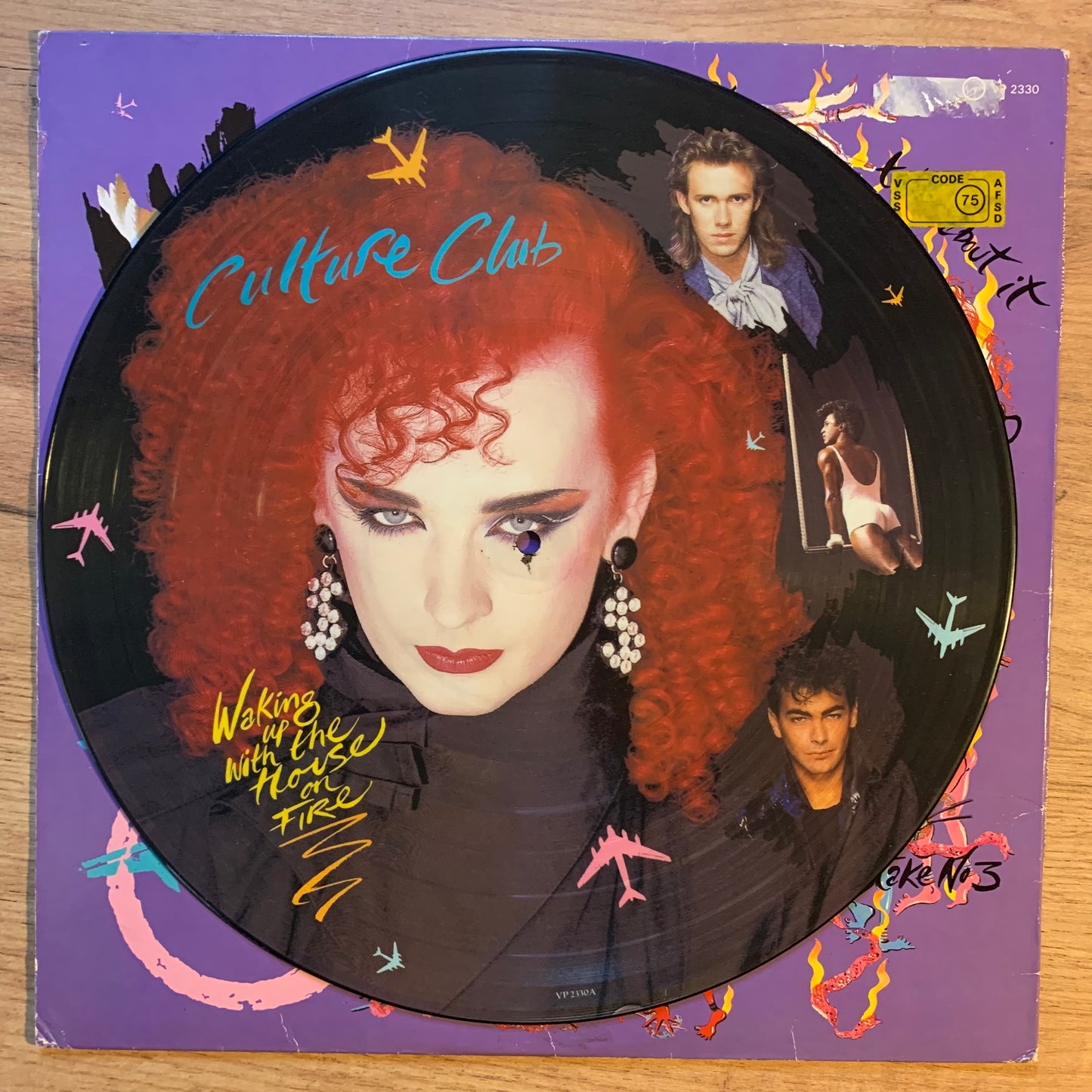 CULTURE CLUB - WAKING UP WITH THE HOUSE ON FIRE...OG UK 1984...VG+/VG+