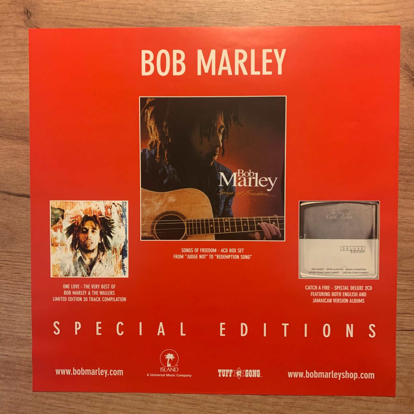 BOB MARLEY & THE WAILERS - UPRISING...RE EU 2001...VG+/EX
