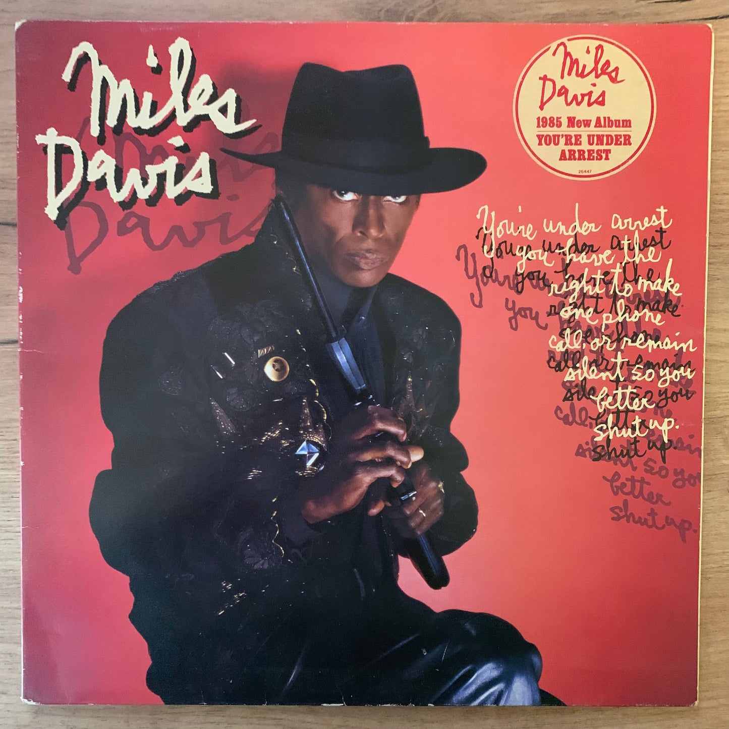 MILES DAVIS - YOU'RE UNDER ARREST...OG EU 1985...VG+/VG+