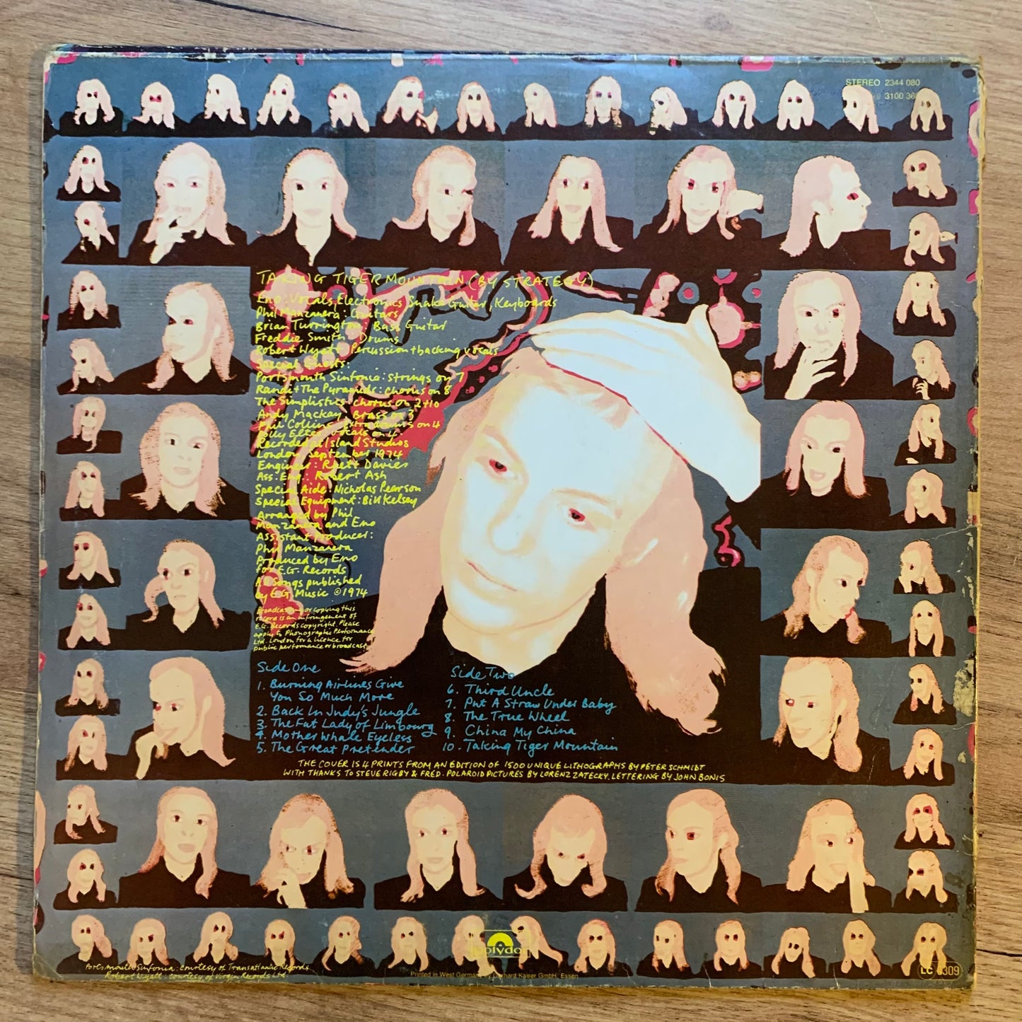 BRIAN ENO - TAKING TIGER MOUNTAIN ...RE UK...VG/VG