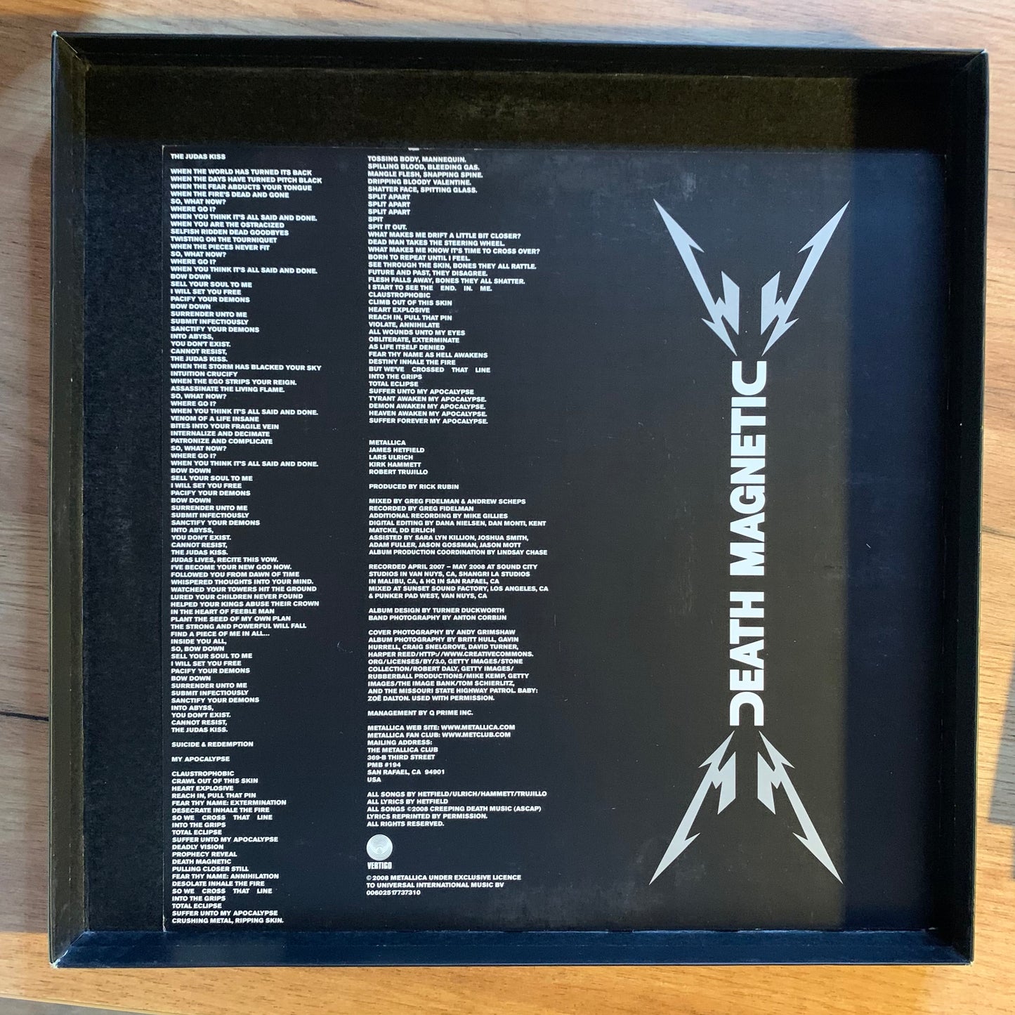 METALLICA - DEATH MAGNETIC...OG US 2008...NM/VG+