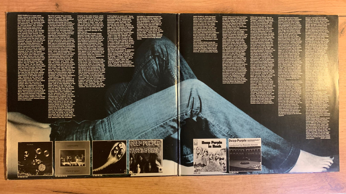 Deep Purple Mark I & II, intérieur de la pochette ouvrante