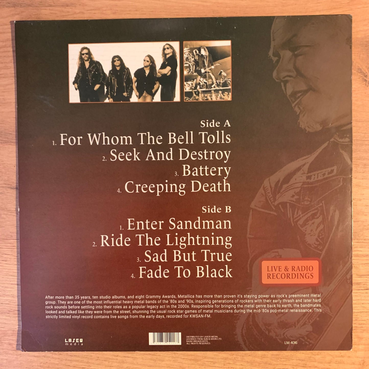 METALLICA - LEGENDARY SONGS FROM THE EARLY DAYS...BOOT EU 2019...EX/EX
