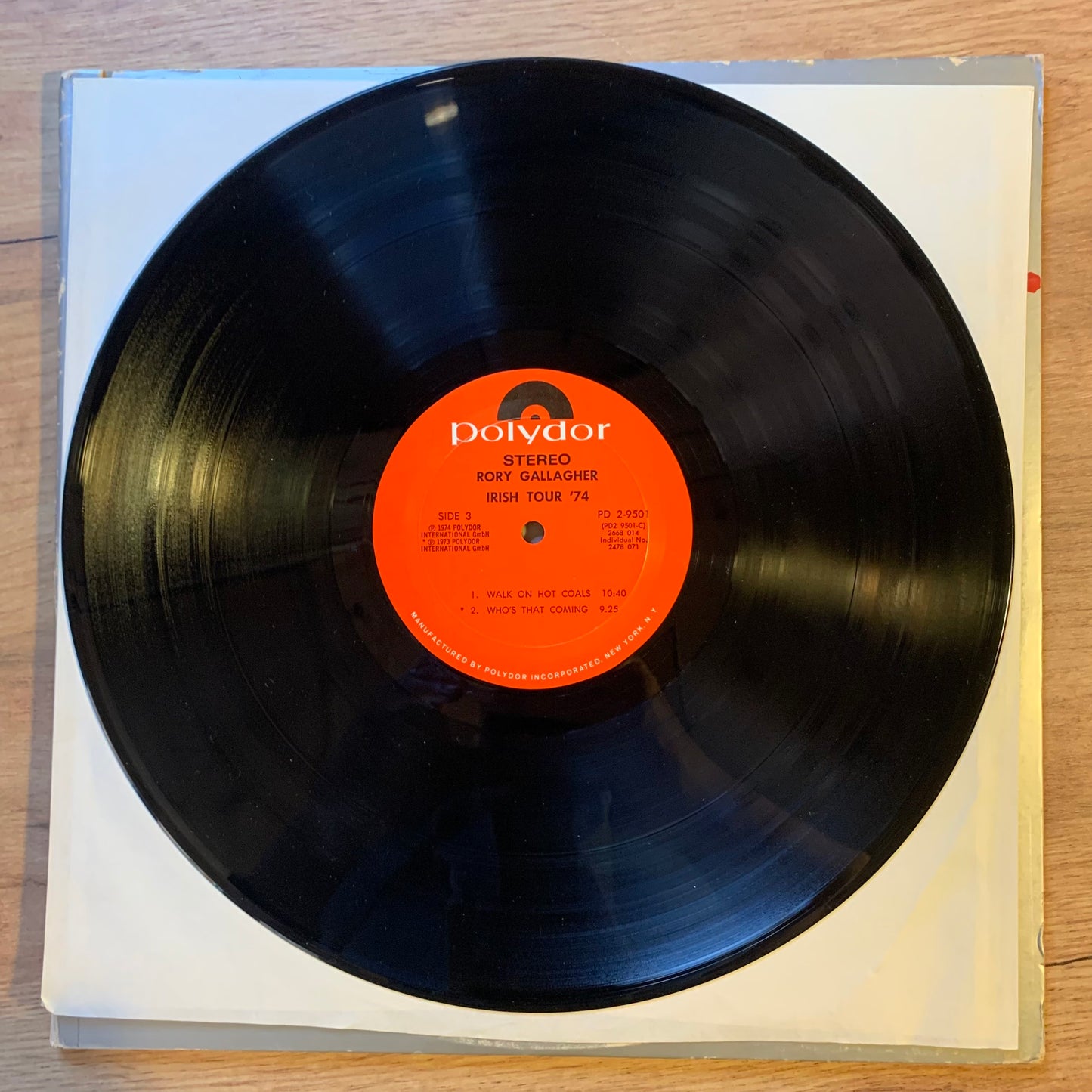 RORY GALLAGHER - IRISH TOUR '74...OG US 1974...VG+/VG