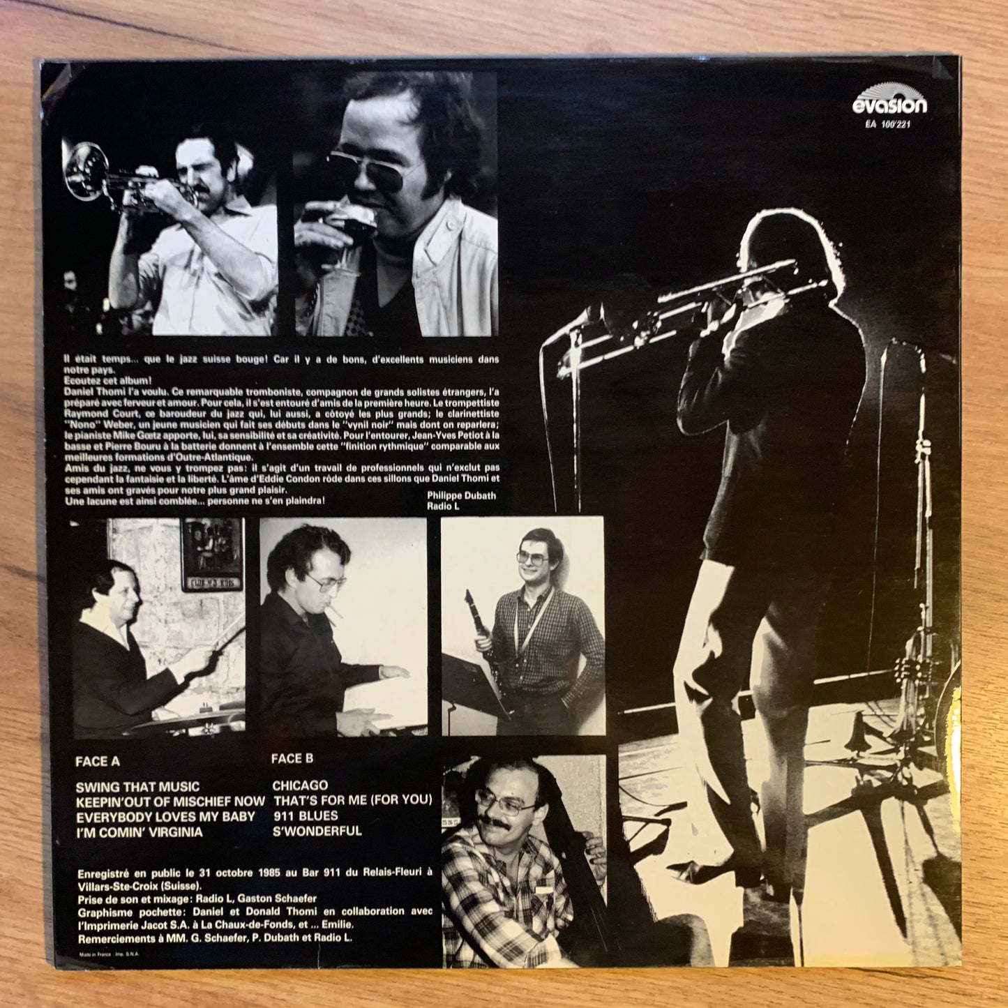 DANIEL THOMI - THOMI'S DIXIELAND MUSIC CHICAGO...OG SUI 1985...VG++/EX