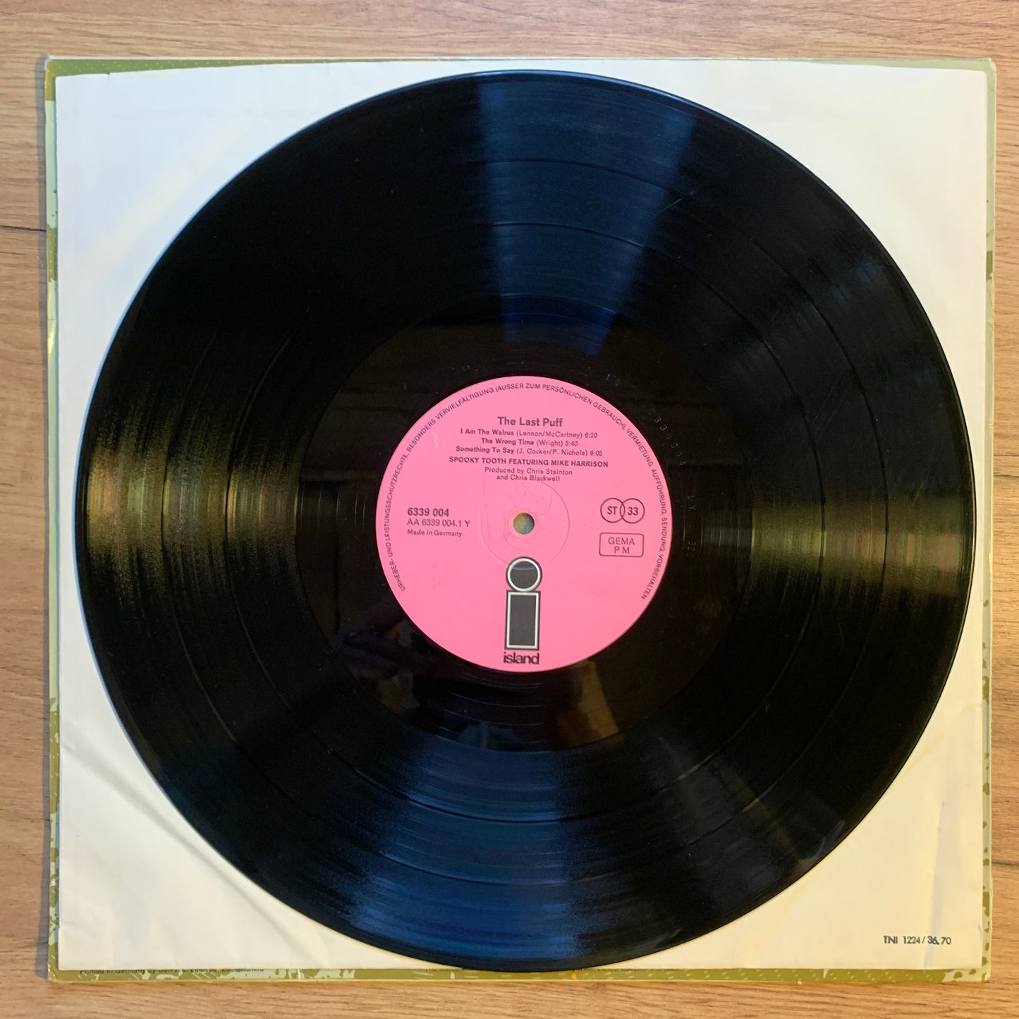 SPOOKY TOOTH - THE LAST PUFF...OG GER 1970...VG+/VG+