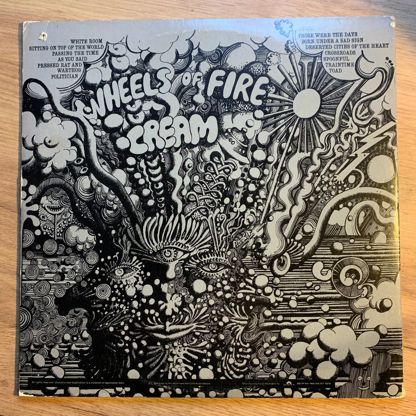 CREAM - WHEELS OF FIRE...RE US...VG/VG+