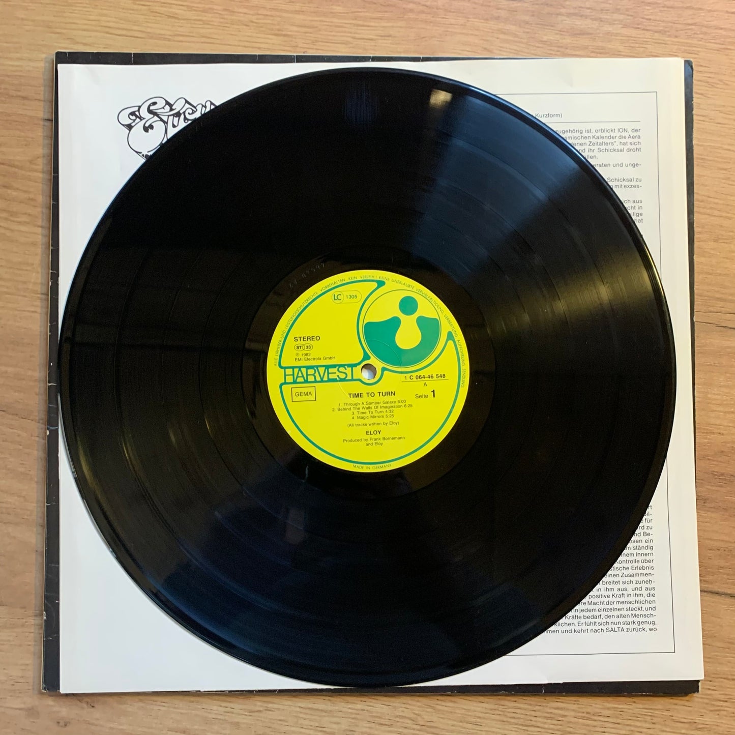 ELOY - TIME TO TURN...OG GER 1982...VG/VG