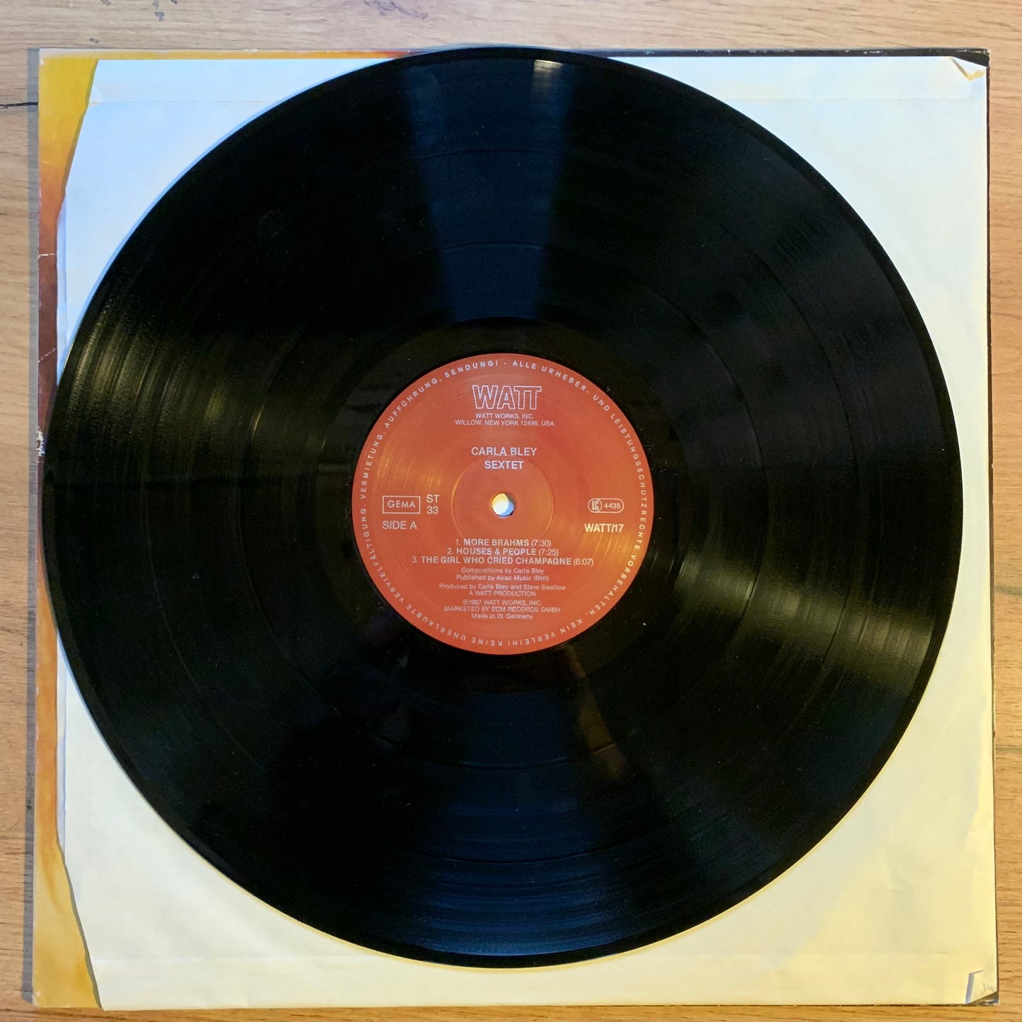 CARLA BLEY - SEXTET...OG GER 1987...VG+/VG+