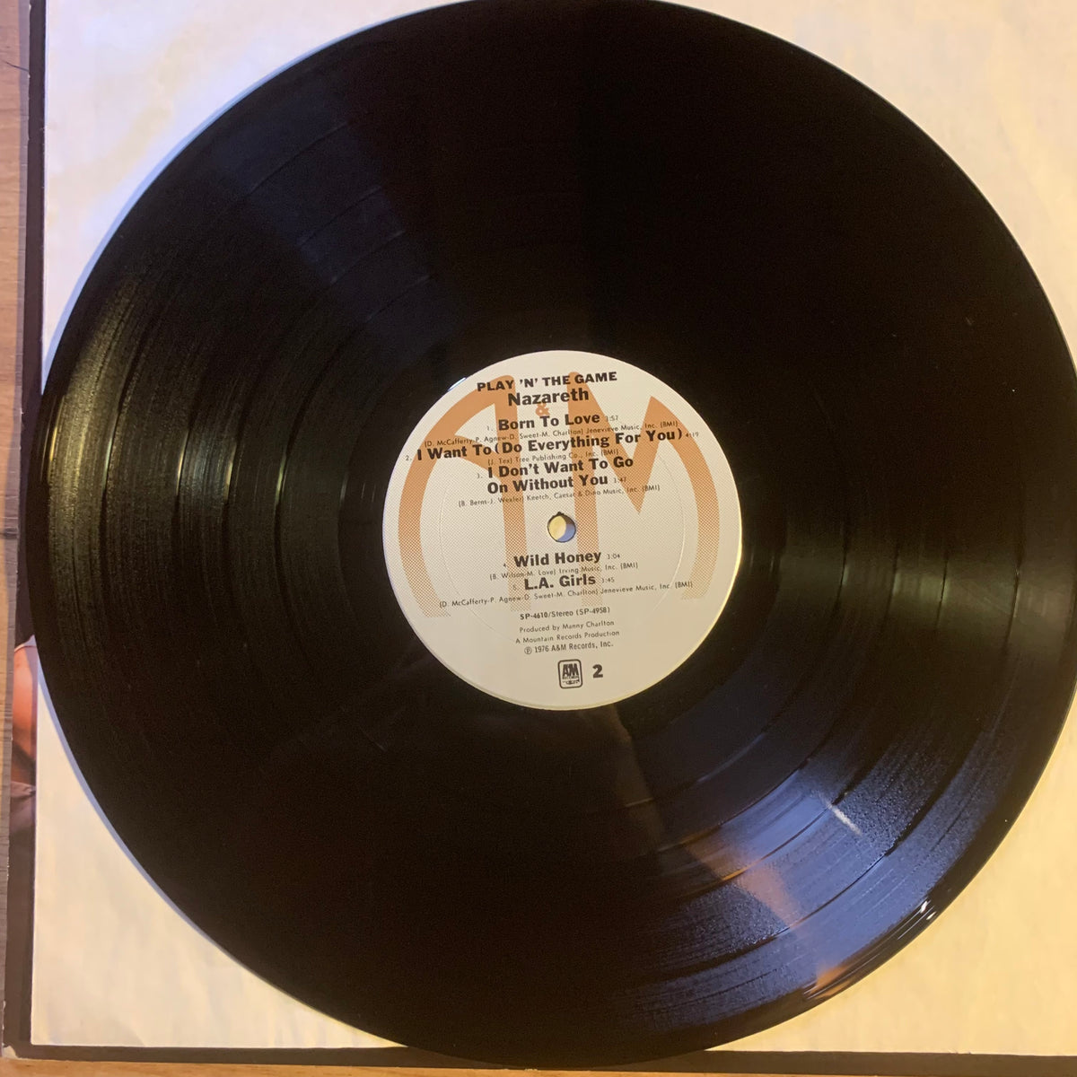 Nazareth – Play 'N' the Game, disque A&M
