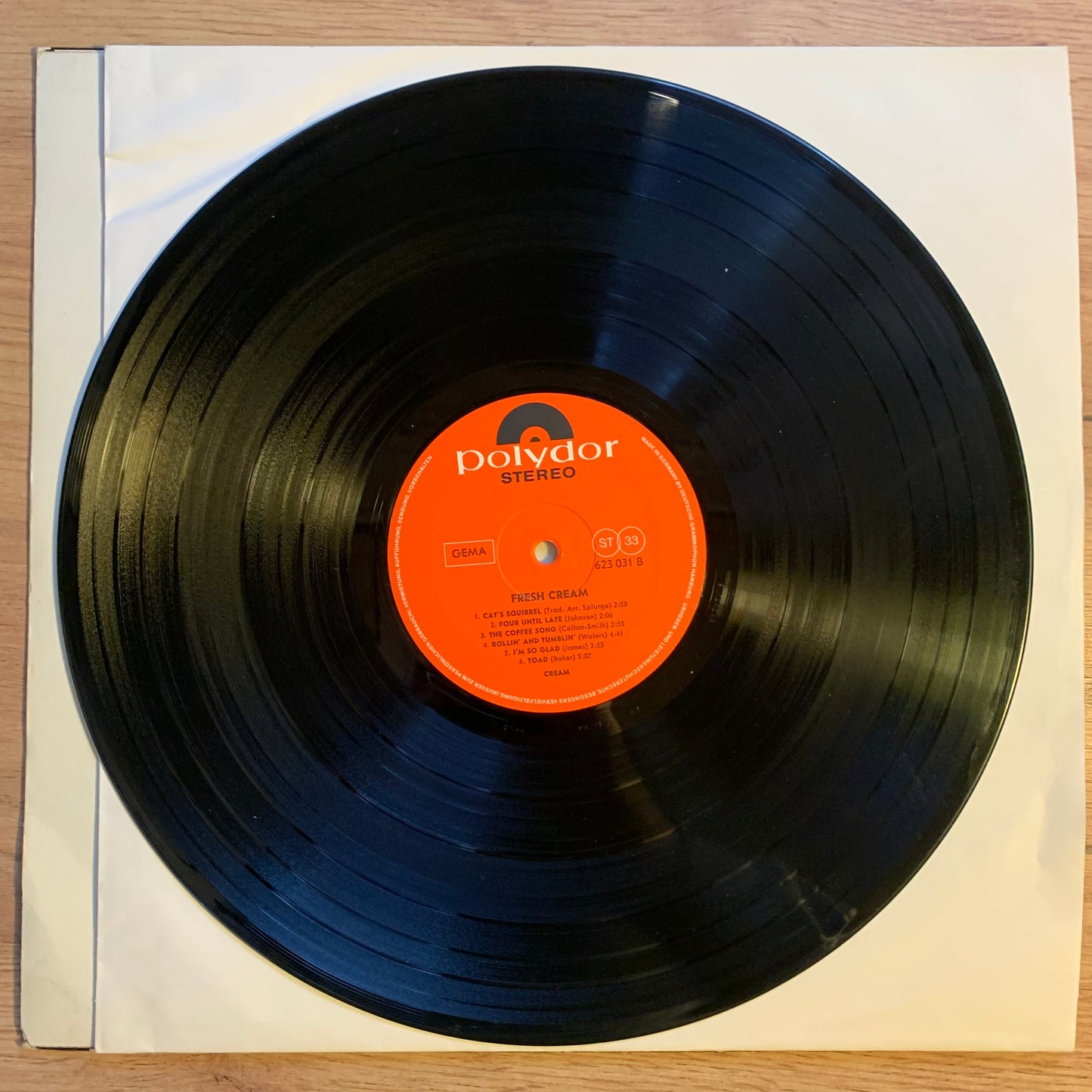 CREAM - FRESH CREAM...OG GER 1966...VG+/VG