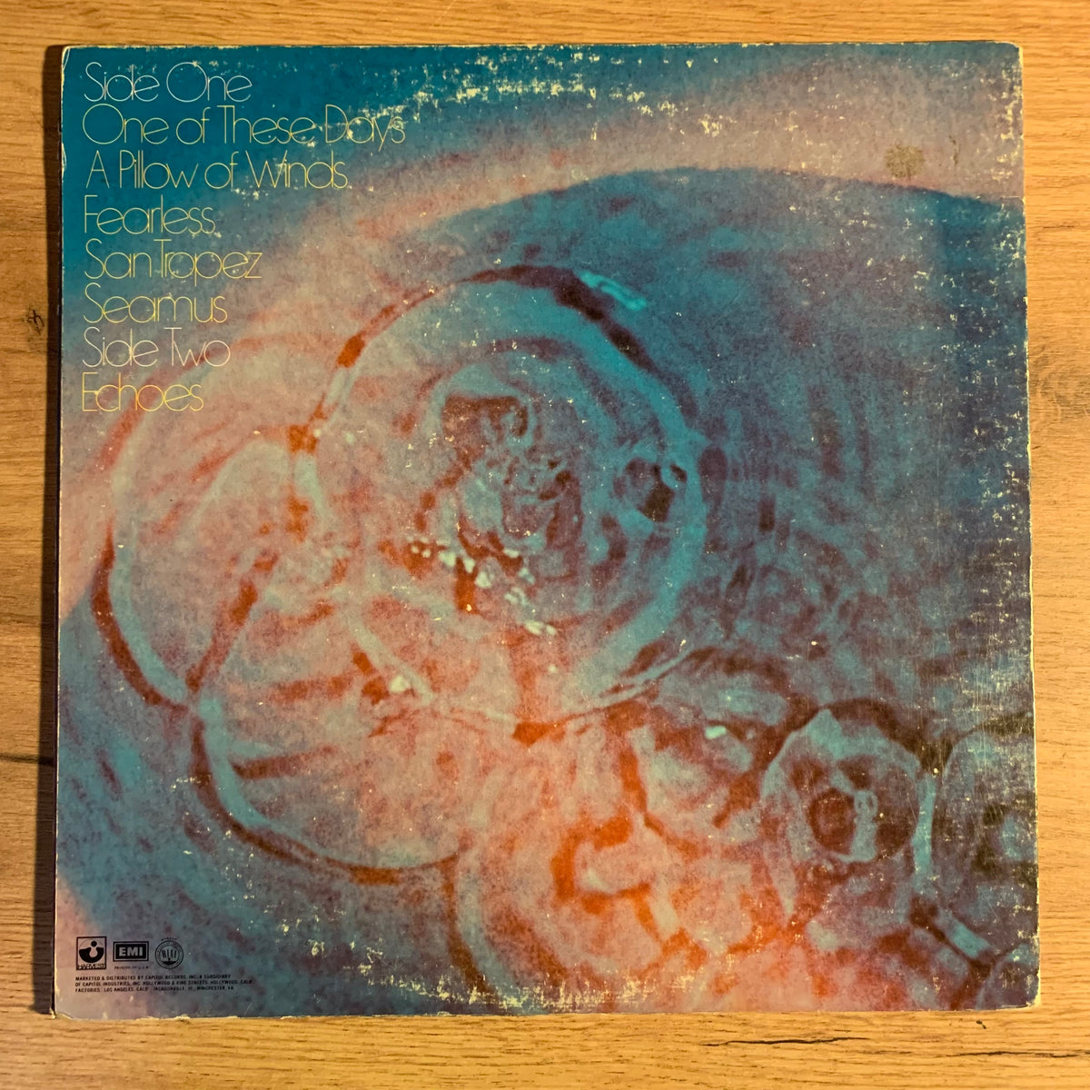 Pink Floyd - Meddle, pochette verso