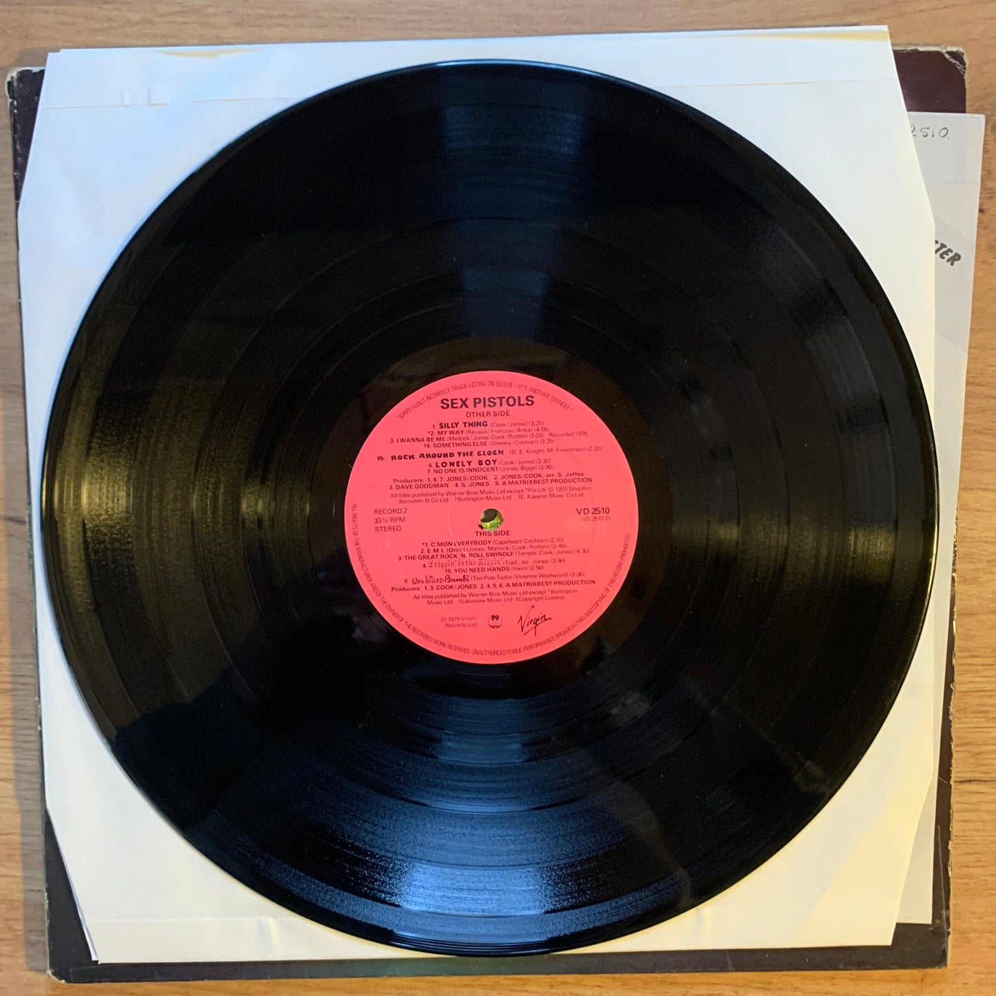 SEX PISTOLS - THE GREAT ROCK 'N' ROLL SWINDLE...OG UK 1979...VG++/VG