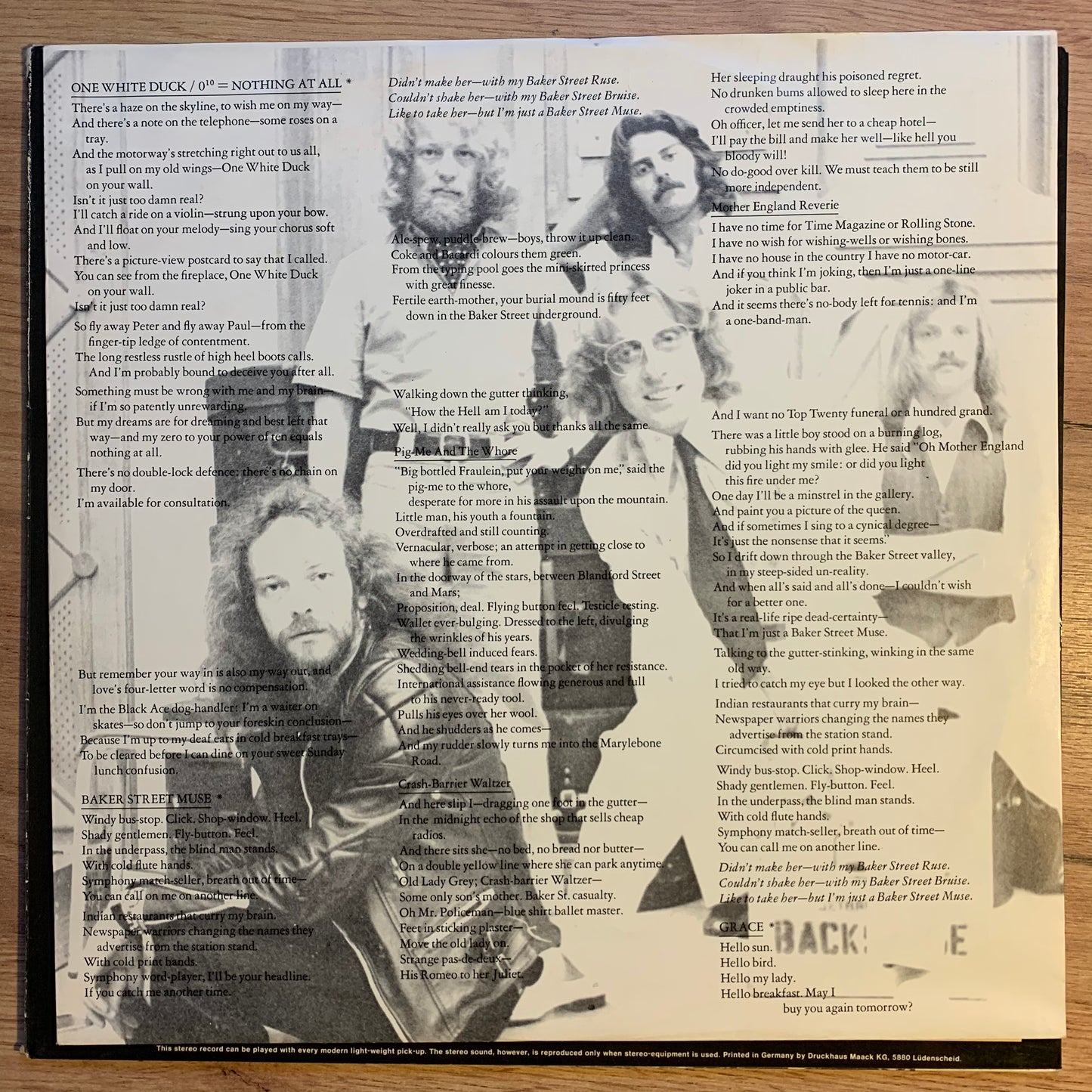 JETHRO TULL - MINSTREL IN THE GALLERY...OG GER 1975...VG++/VG++
