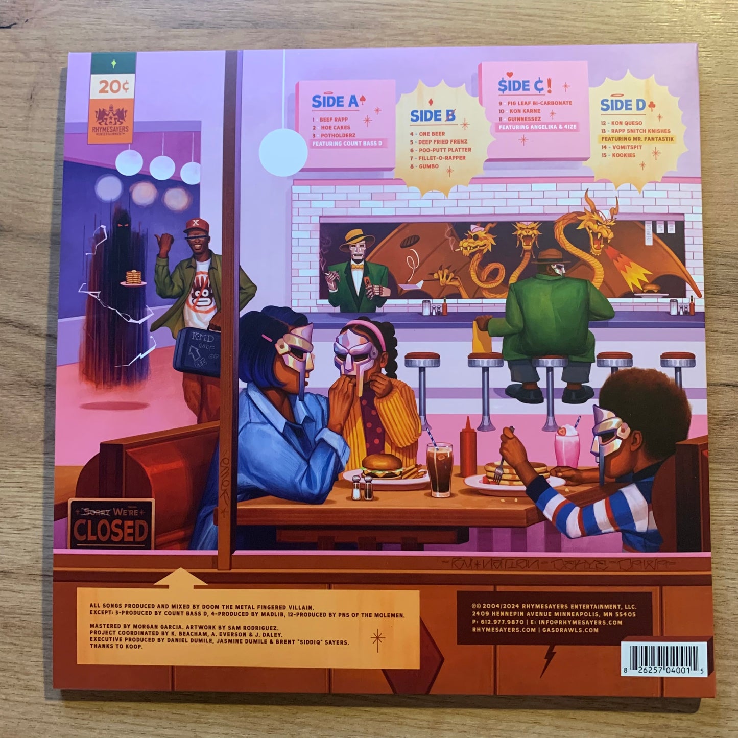 MF DOOM - MM..FOOD - Gatefold intérieur