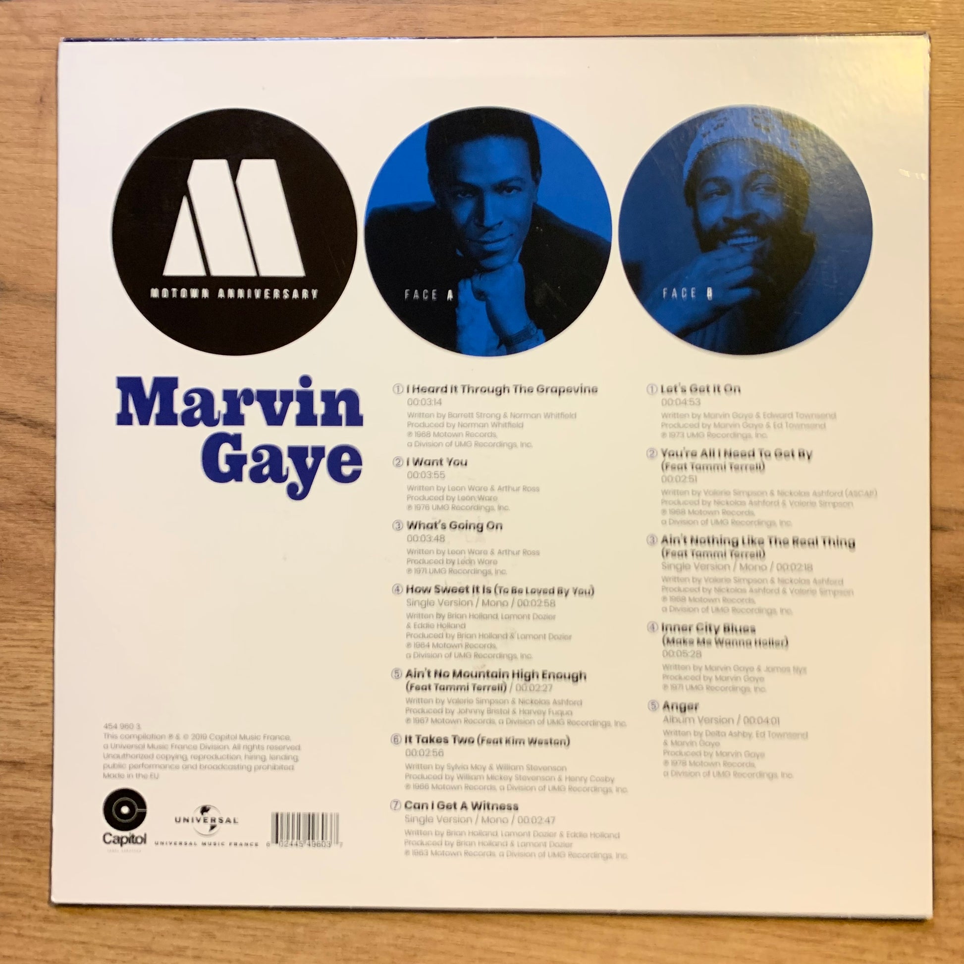 Marvin Gaye - Motown Anniversary - Disque Face B