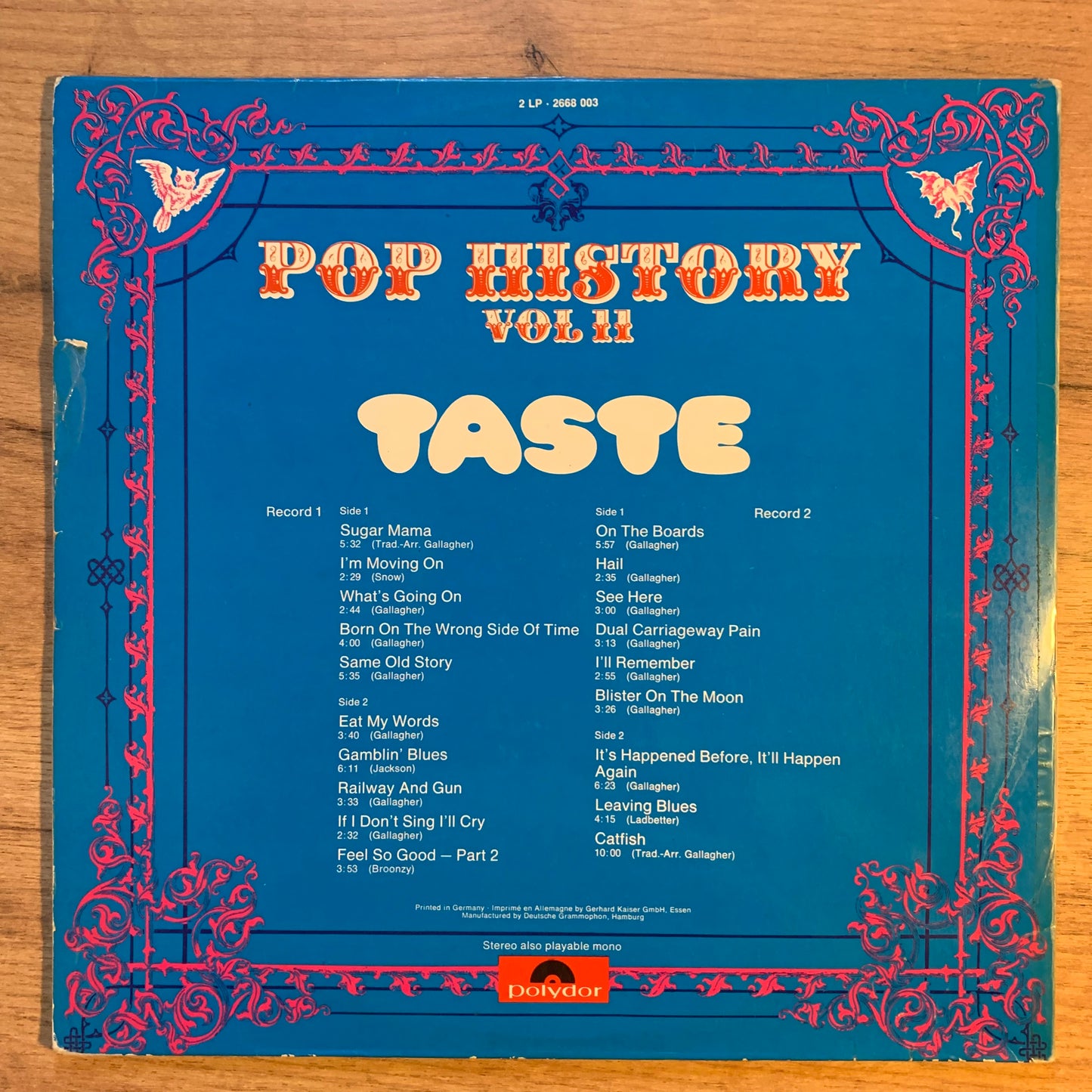TASTE - POP HISTORY VOL. 11...OG GER 1971...VG+/VG