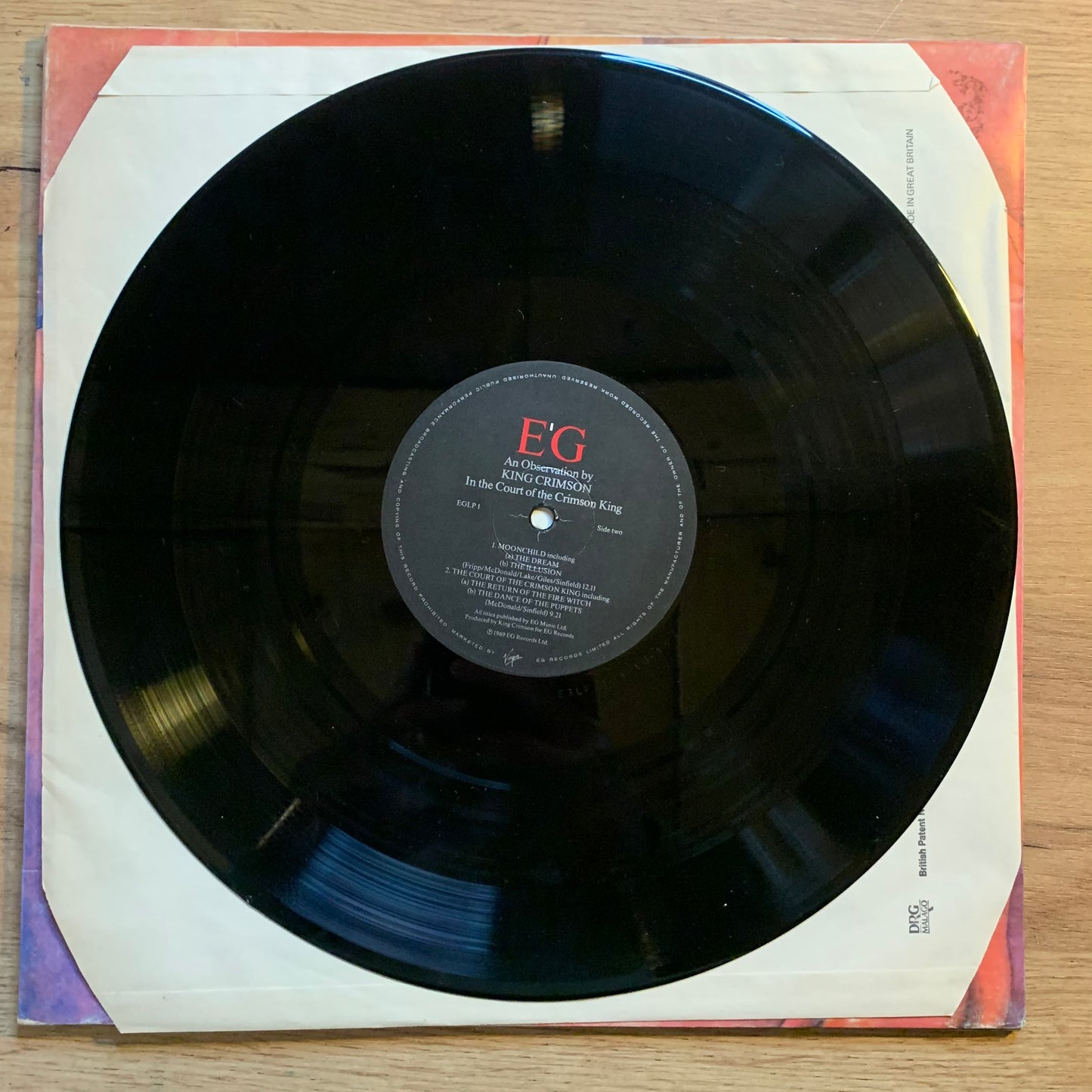 KING CRIMSON - IN THE COURT OF...RE UK 1987...VG+/EX
