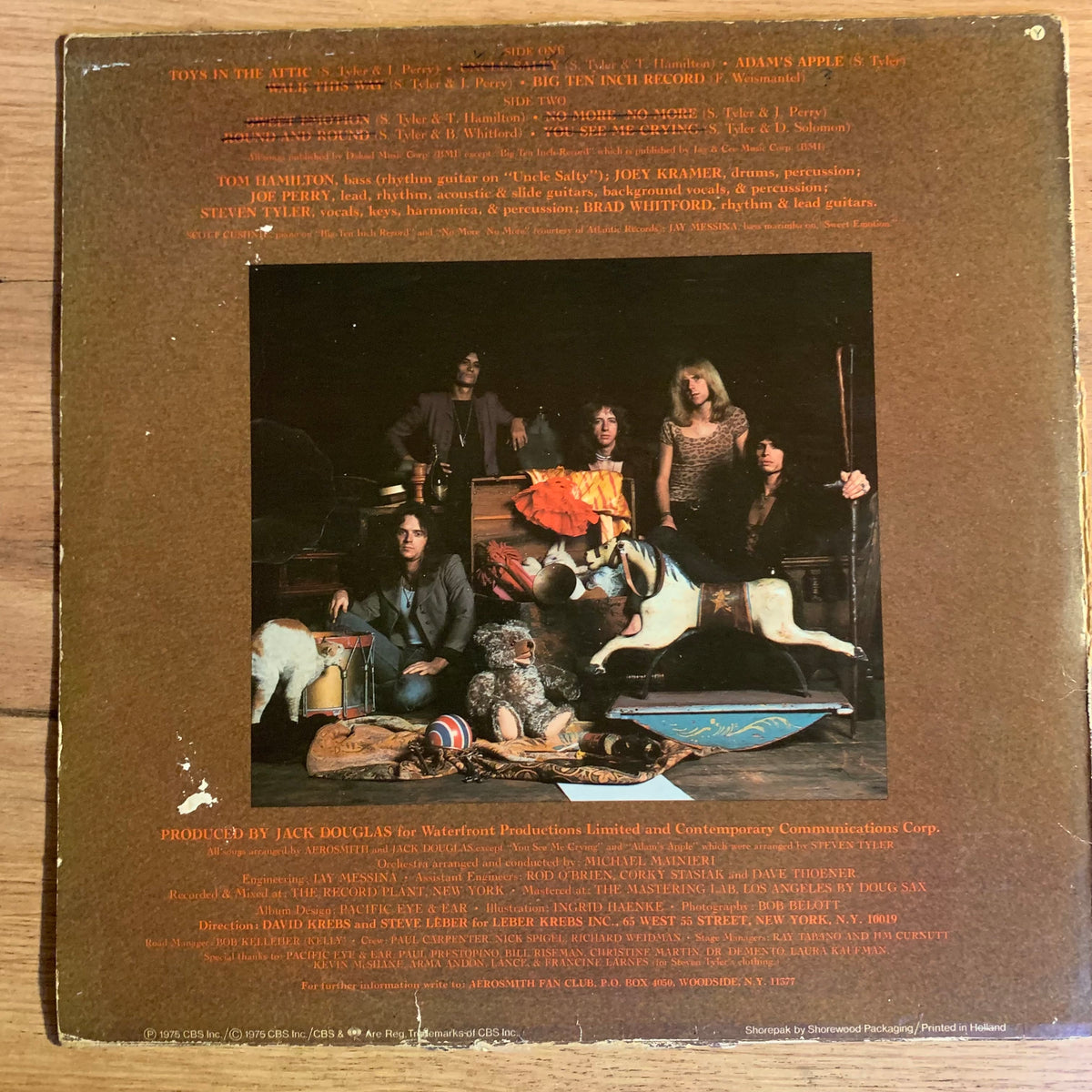 Toys in the Attic - verso