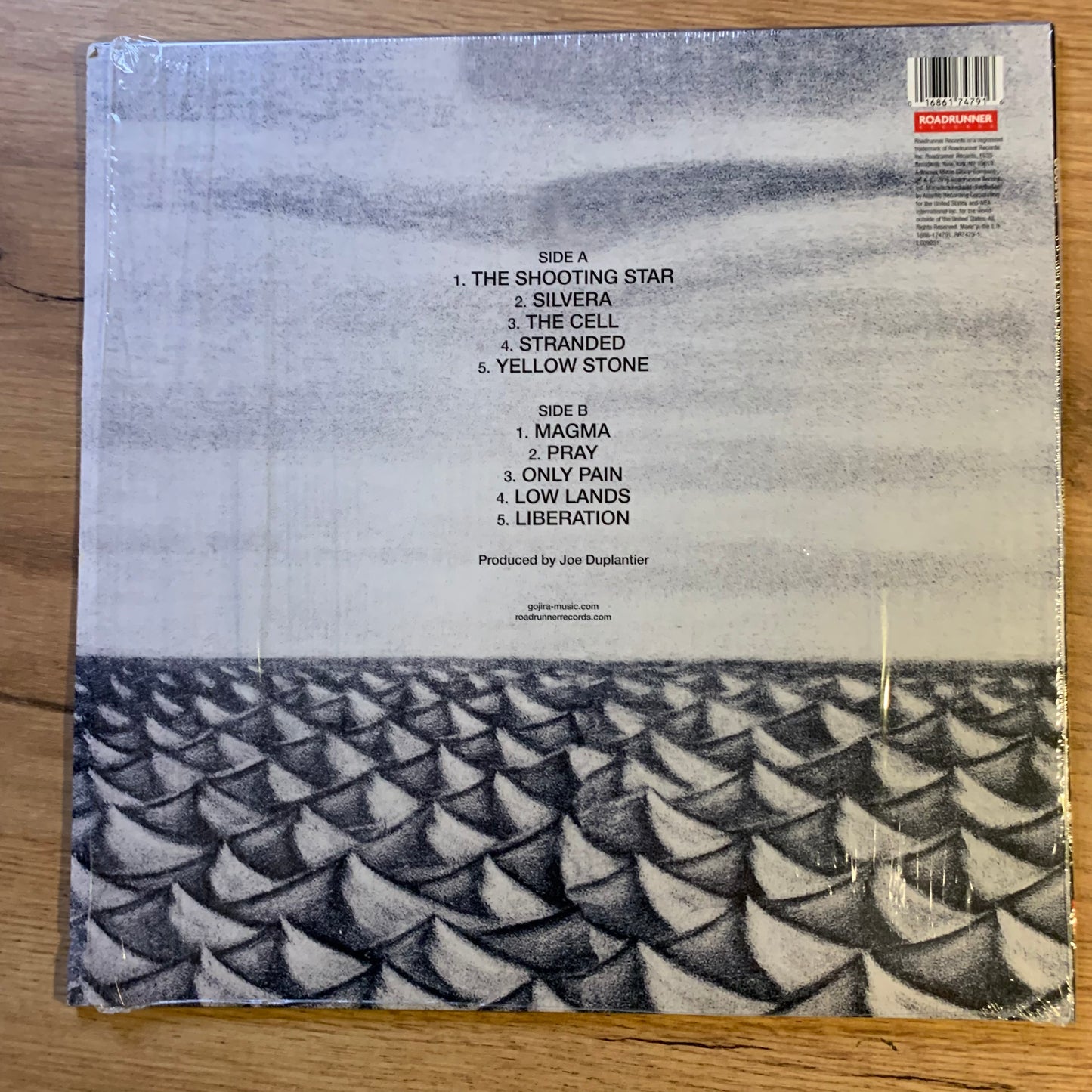 Pochette verso - Gojira Magma Gold Vinyl