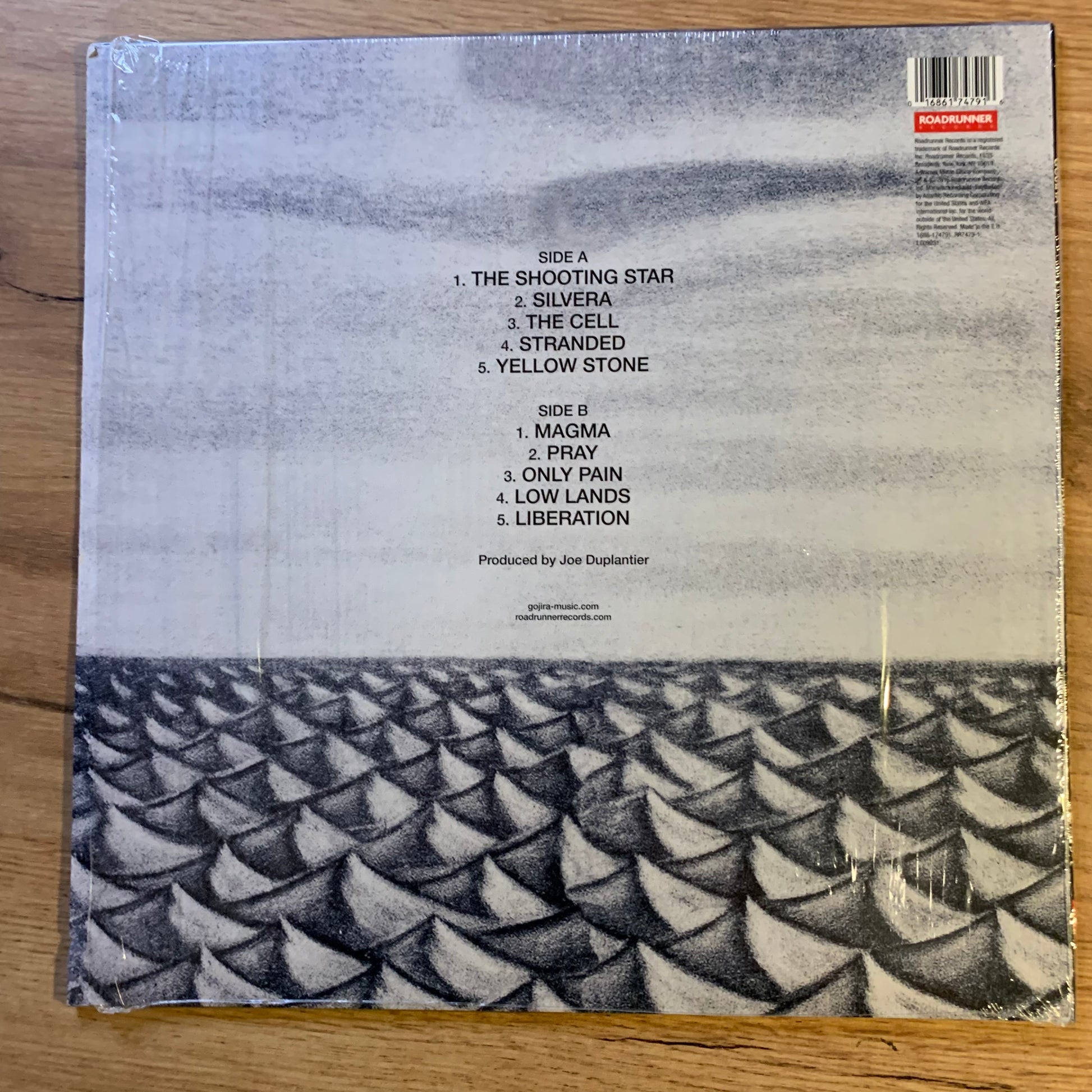 Pochette verso - Gojira Magma Gold Vinyl