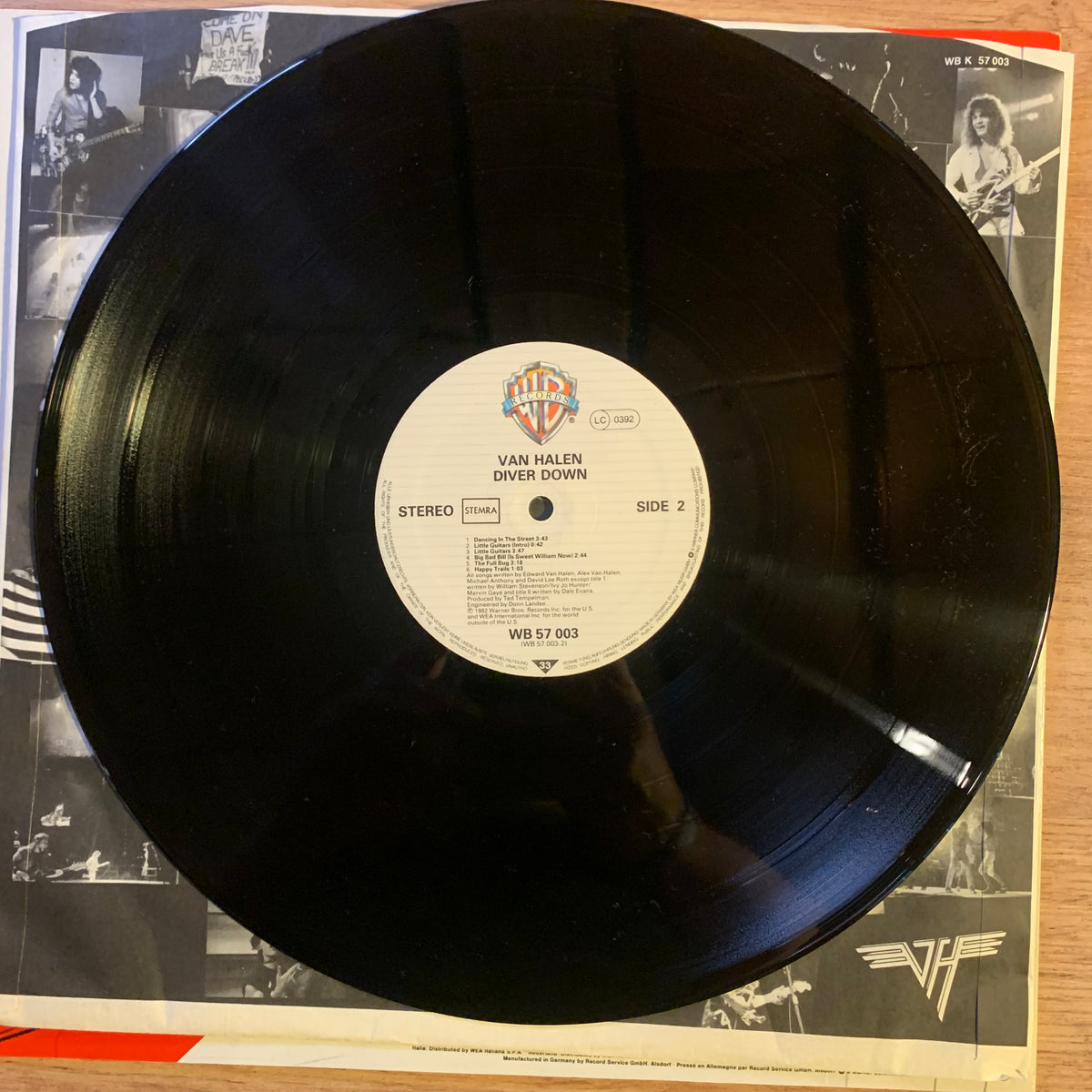 Van Halen Diver Down étiquette état OG NL 1982 VG++/VG++