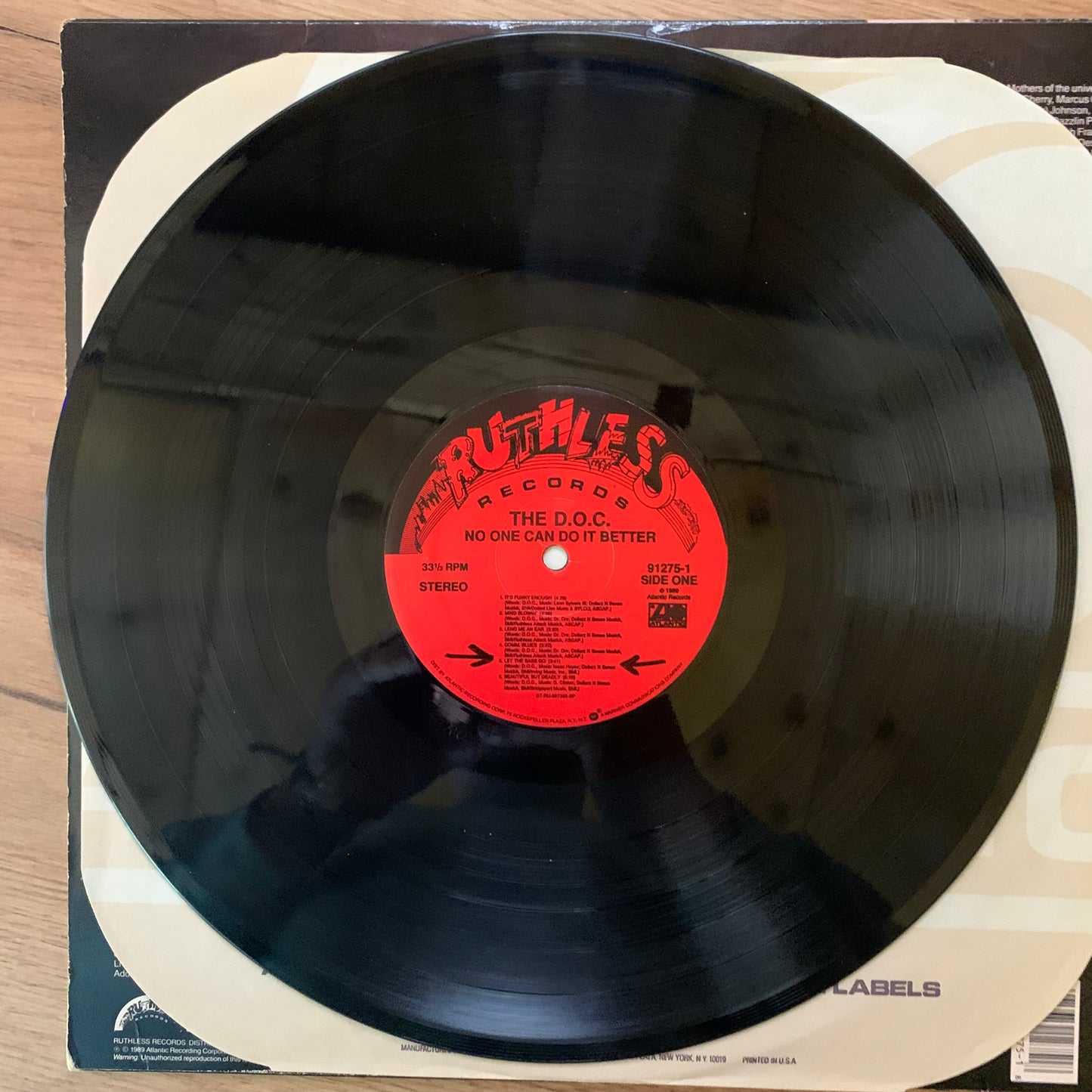 THE D.O.C. - NO ONE CAN DO IT BETTER...OG US 1989...VG+/VG+
