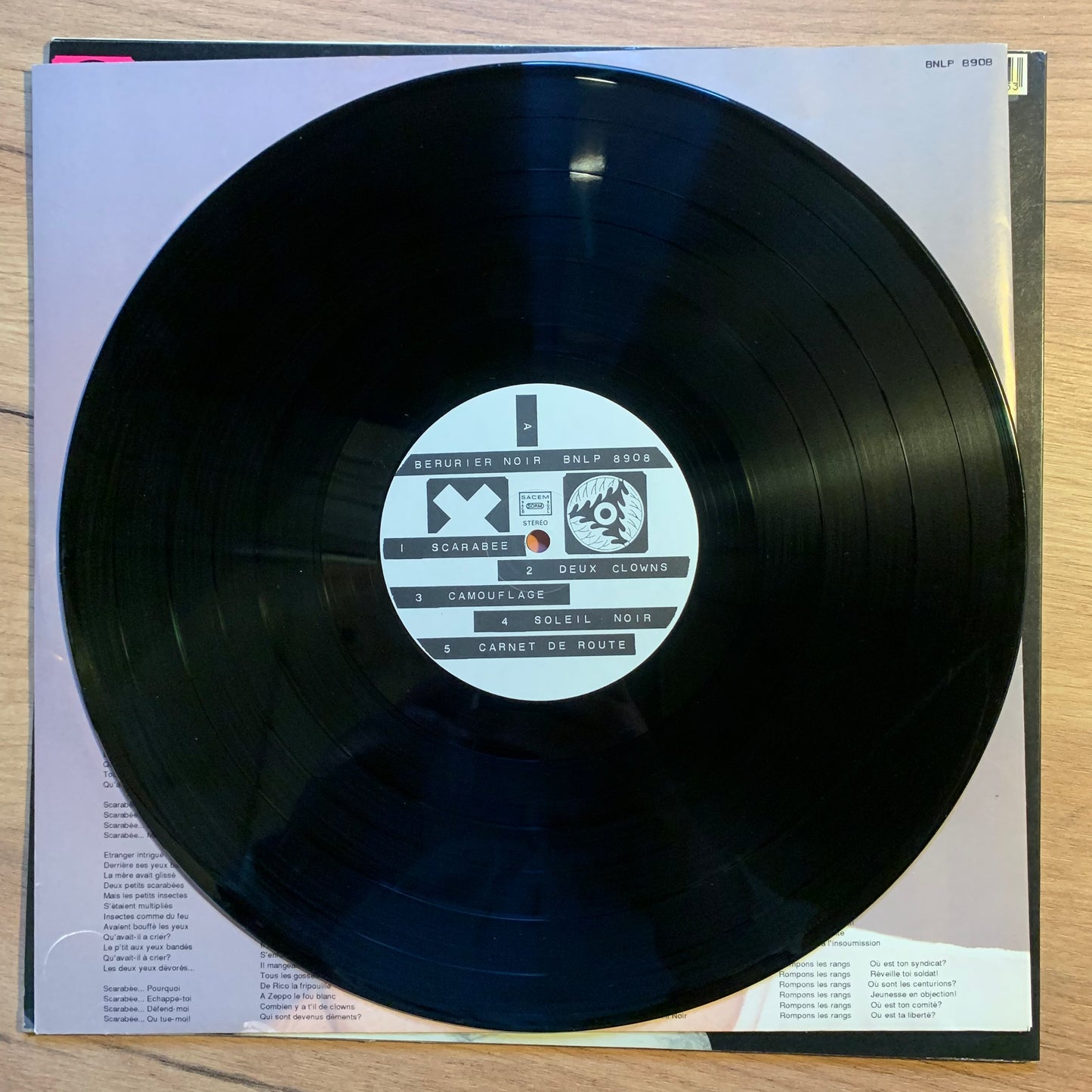 BÉRURIER NOIR - SOUVENT FAUCHÉ TOUJOURS MARTEAU !...OG FR 1989...EX/EX