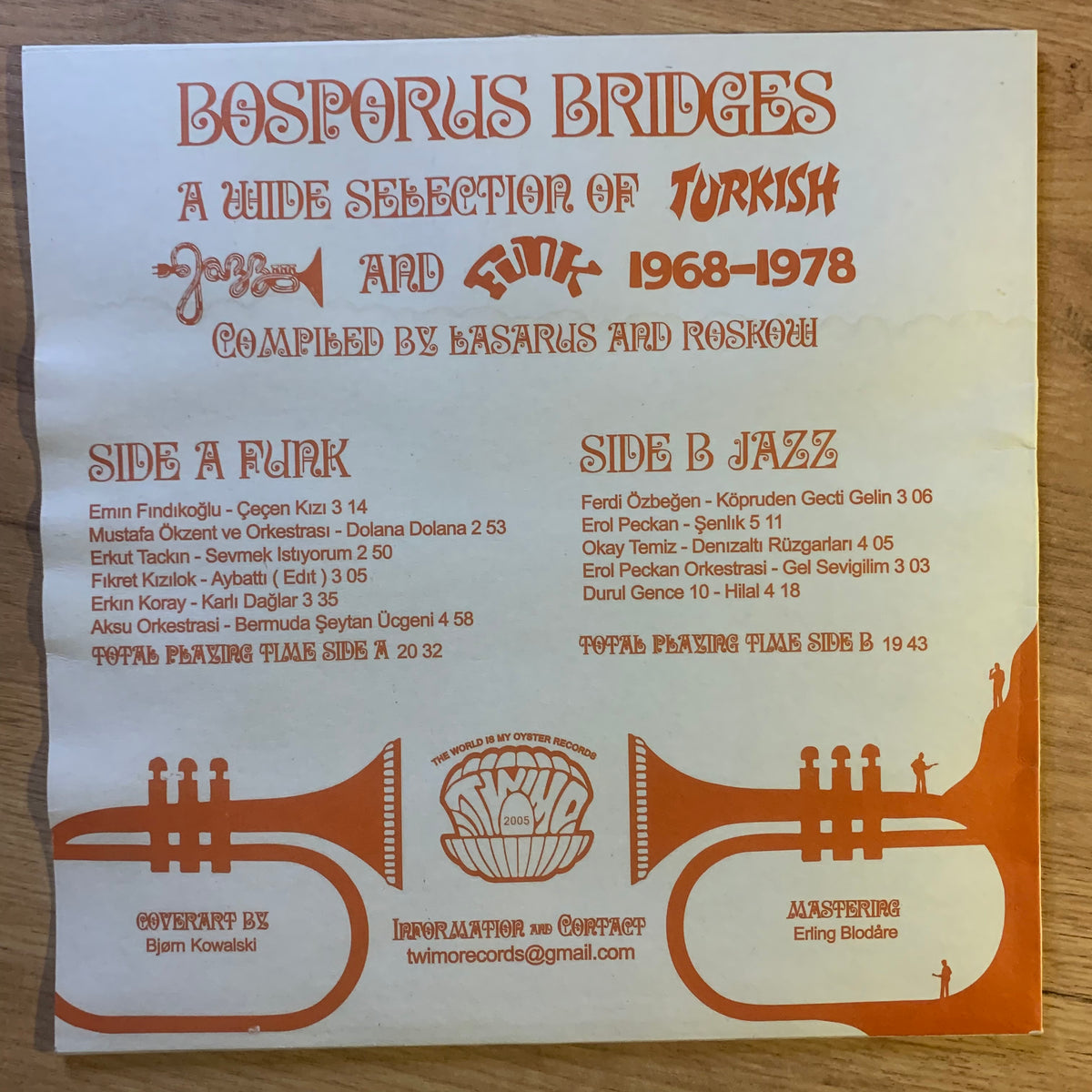 Bosporus Bridges : pochette verso