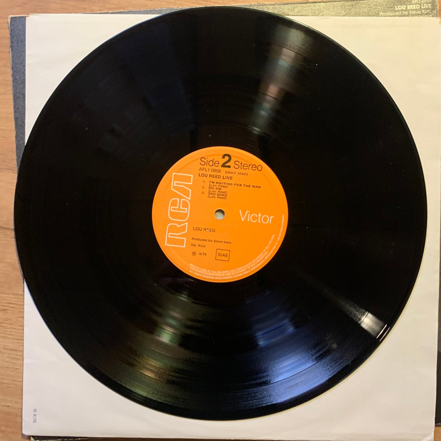 Lou Reed - Live - Disque face 2