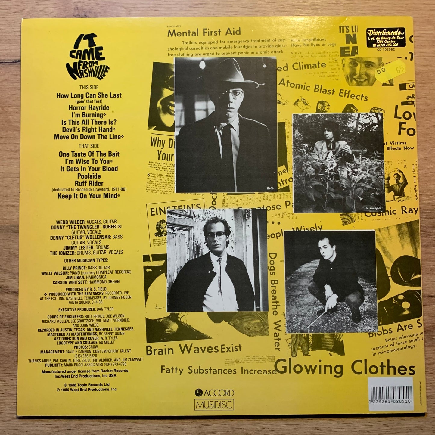 WEBB WILDER - IT CAME FROM NASHVILLE...OG FR 1988...VG+/VG++