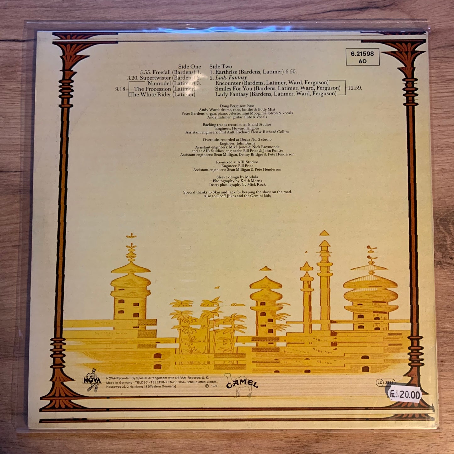 CAMEL - MIRAGE...RE GER 1975... VG++/VG+