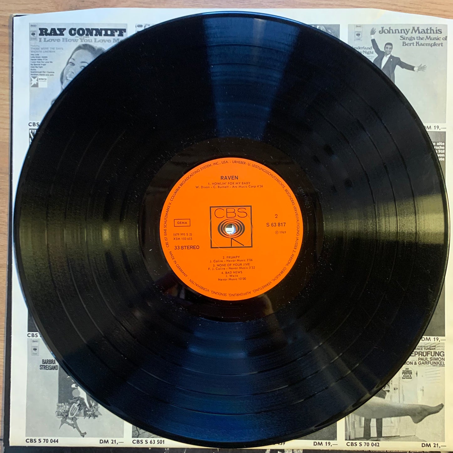 RAVEN - RAVEN...OG GER 1969...VG+/VG+