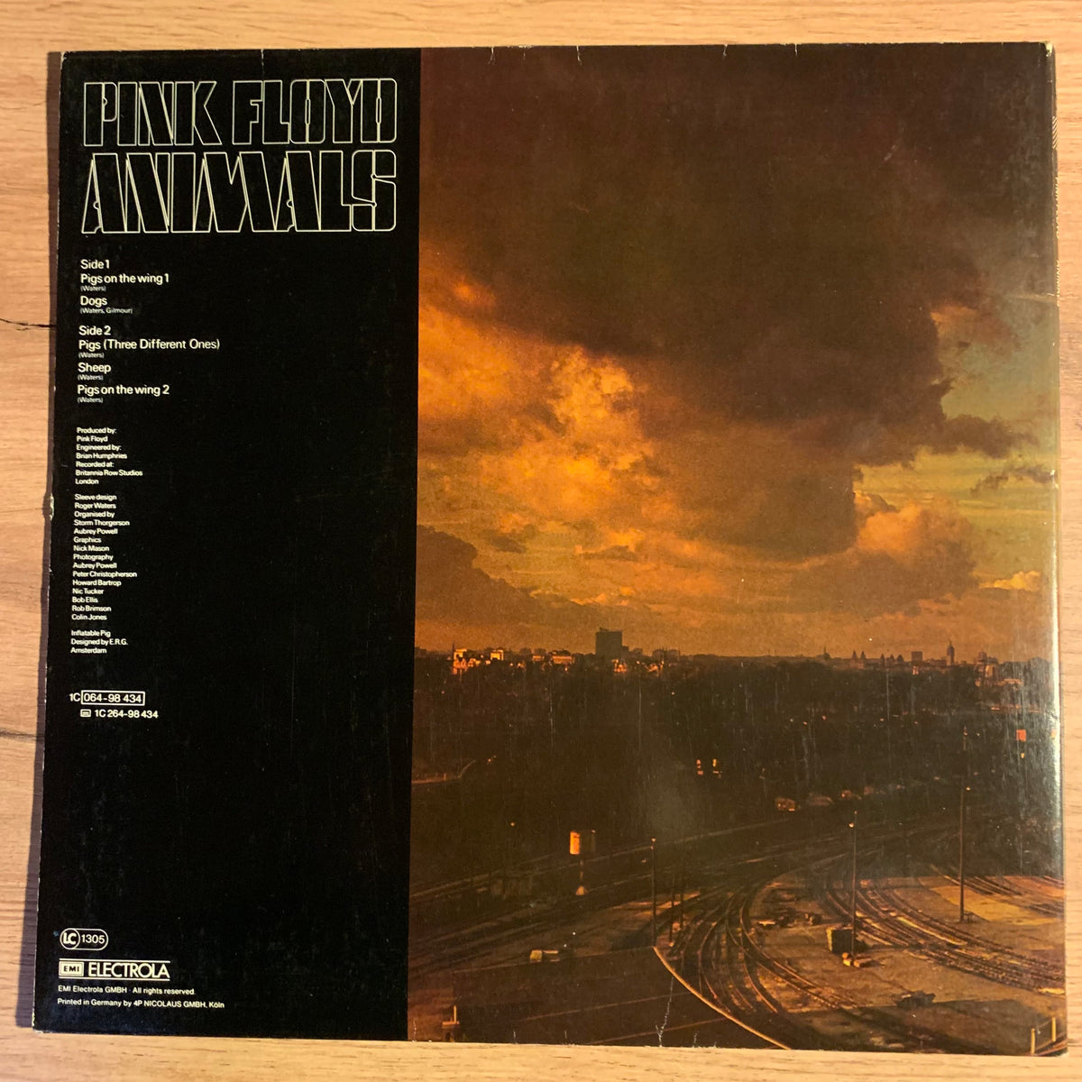 Pink Floyd - Animals, pochette verso