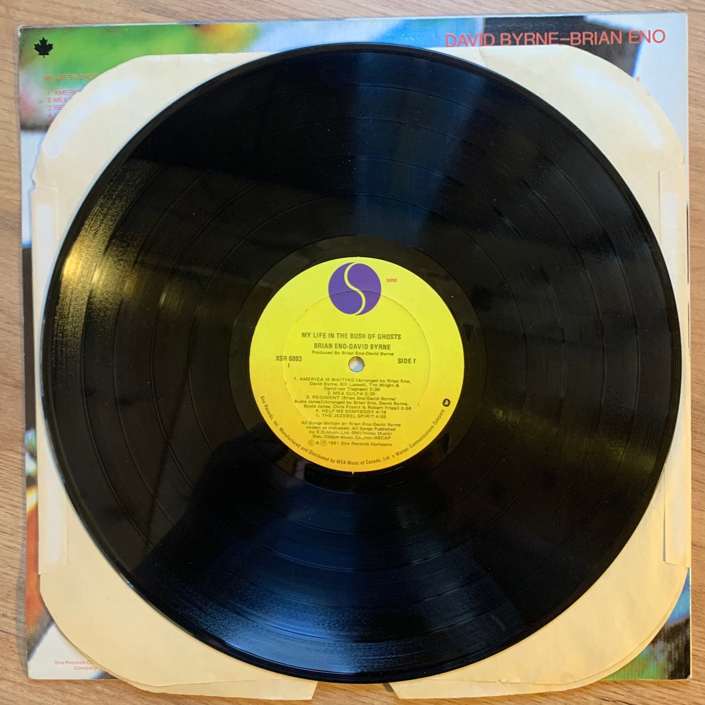 BRIAN ENO - MY LIFE IN THE BUSH OF GHOSTS...OG CAN 1981...VG+/VG+