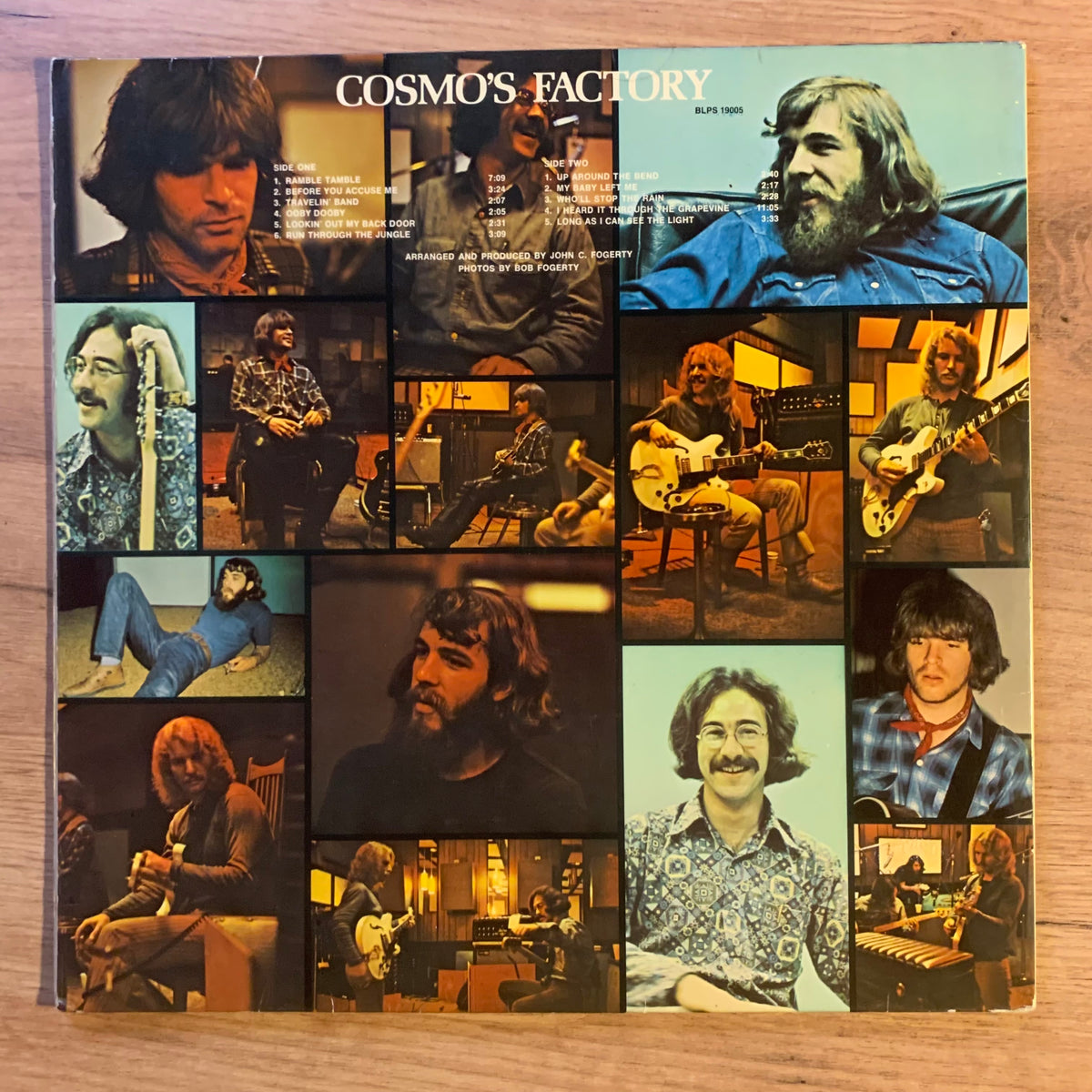 Cosmo's Factory, pochette verso