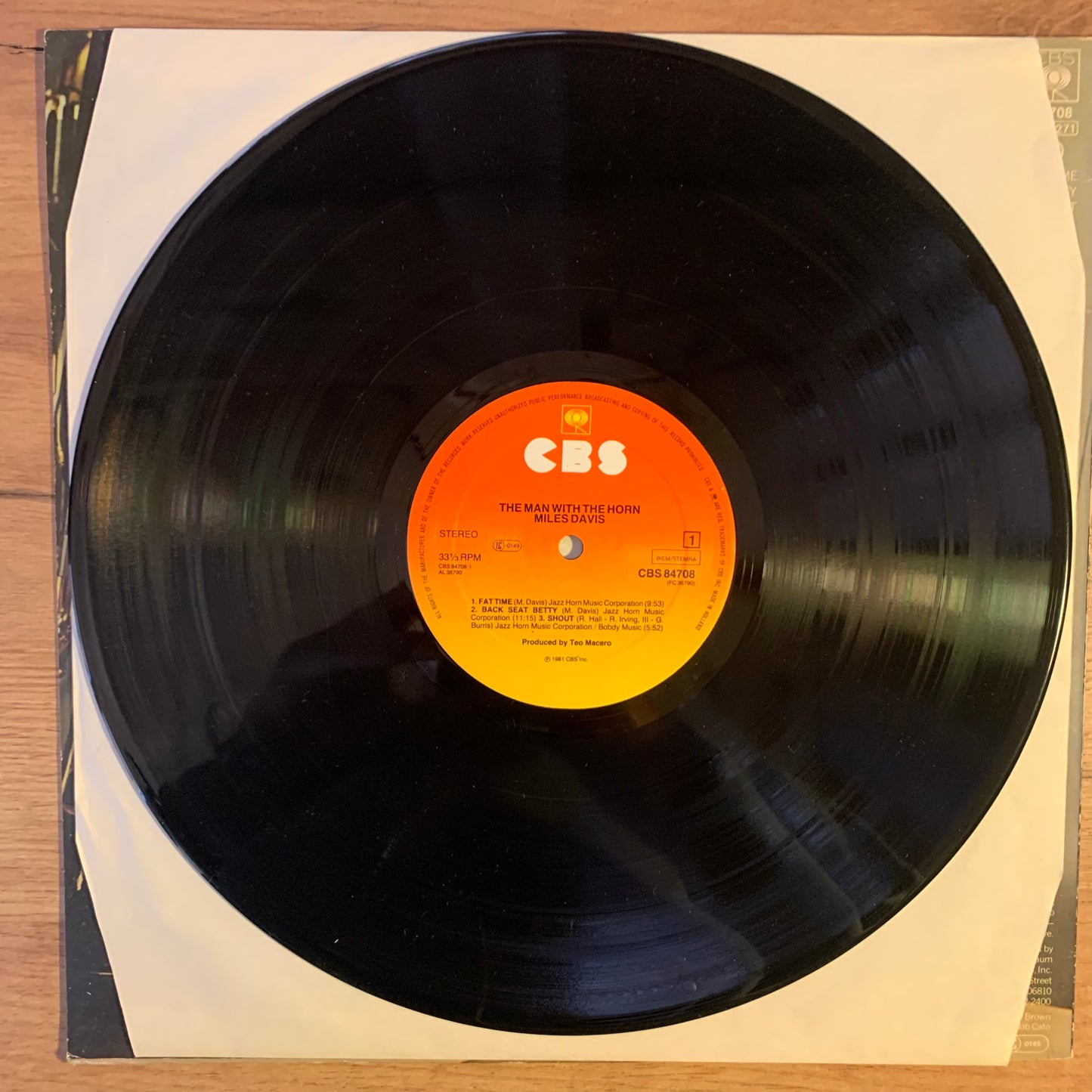 MILES DAVIS - THE MAN WITH THE HORN...OG EU 1981...VG+/VG