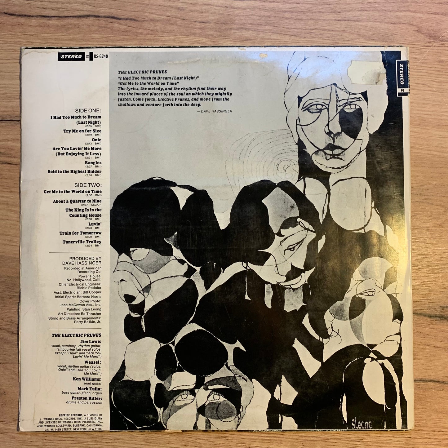 THE ELECTRIC PRUNES - THE ELECTRIC PRUNES...OG GER 1967...VG+/VG
