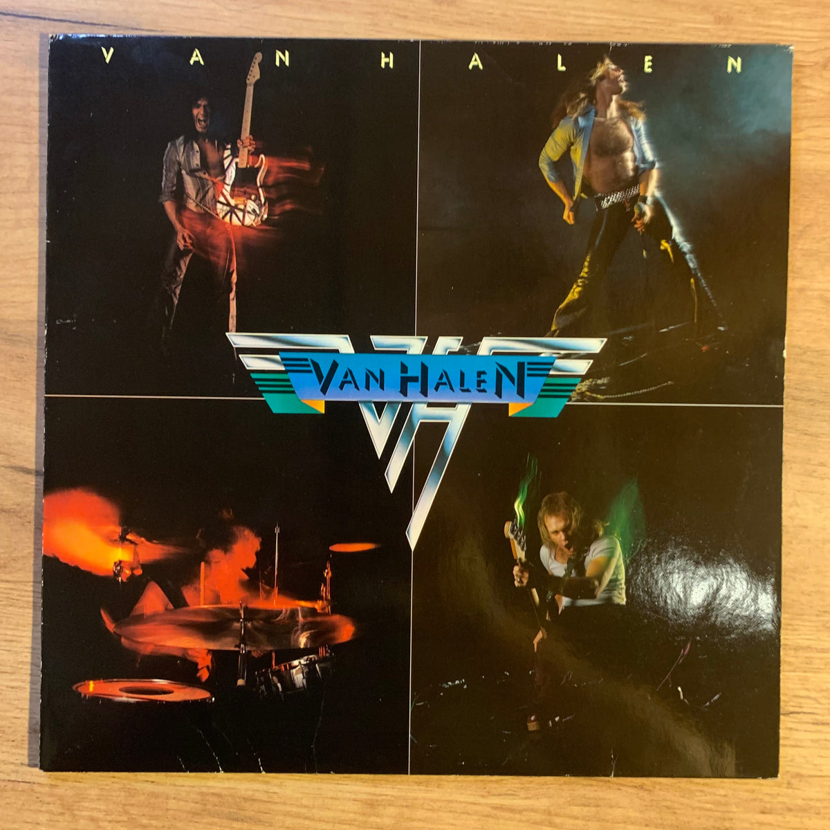 Van Halen premier album étiquette état RE GER VG+/VG+