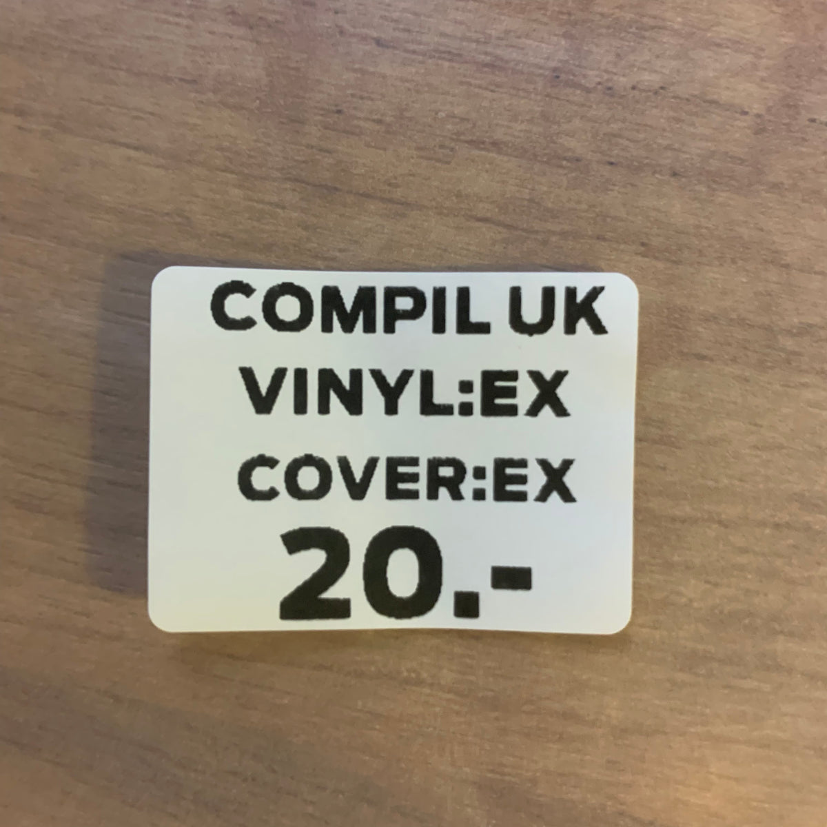 Étiquette état : compilation UK, disque EX, pochette EX, 20 CHF