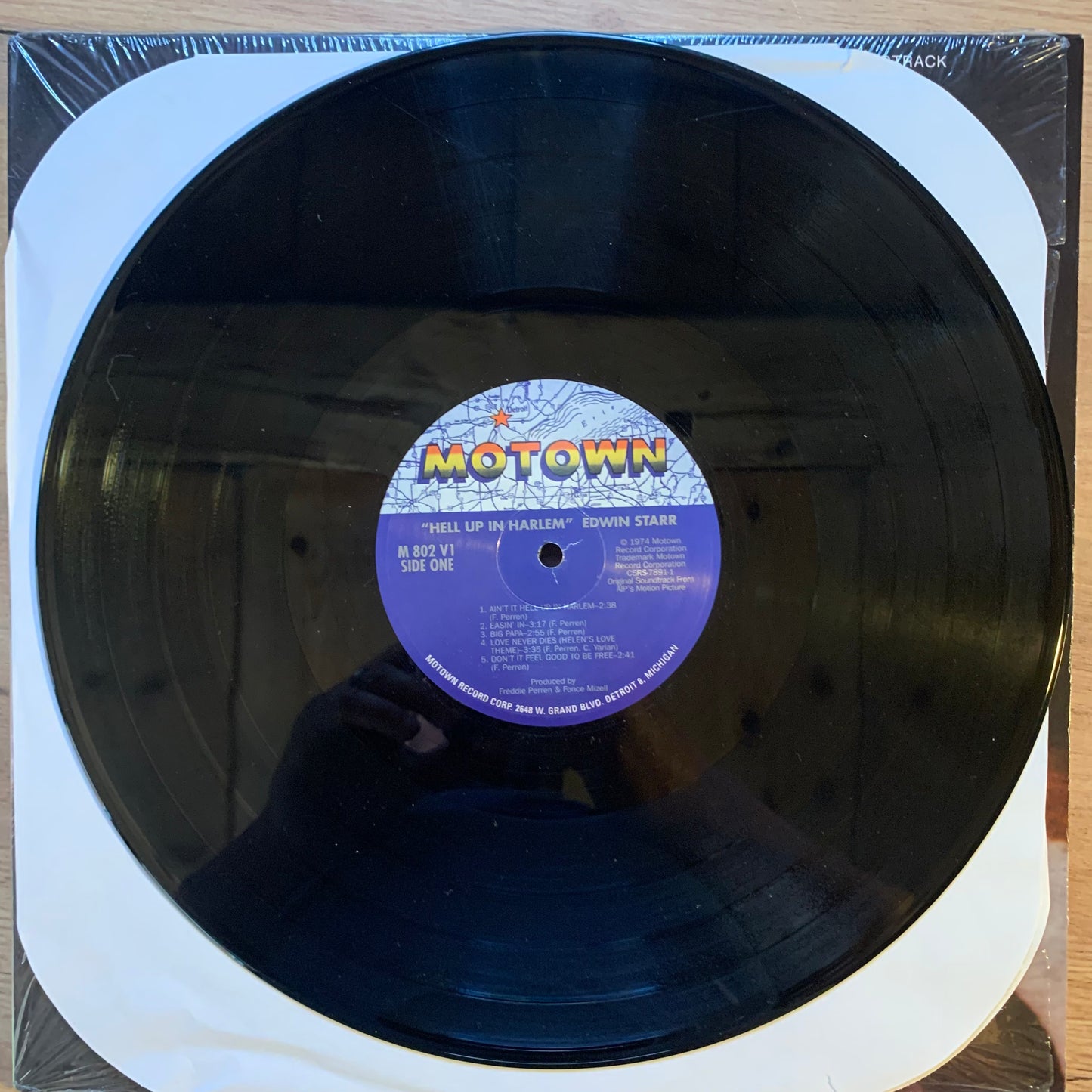EDWIN STARR - HELL UP IN HARLEM OST...RE US...VG+/EX