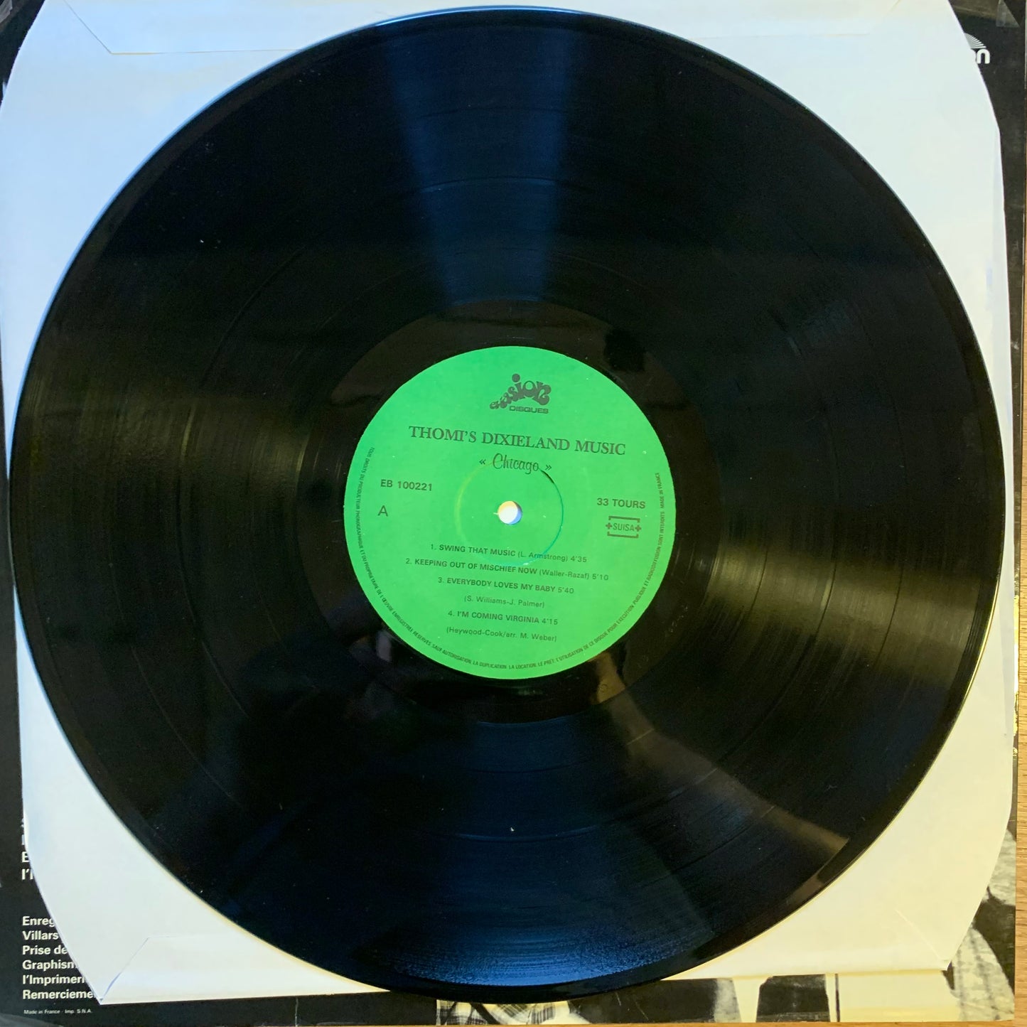 DANIEL THOMI - THOMI'S DIXIELAND MUSIC CHICAGO...OG SUI 1985...VG++/EX