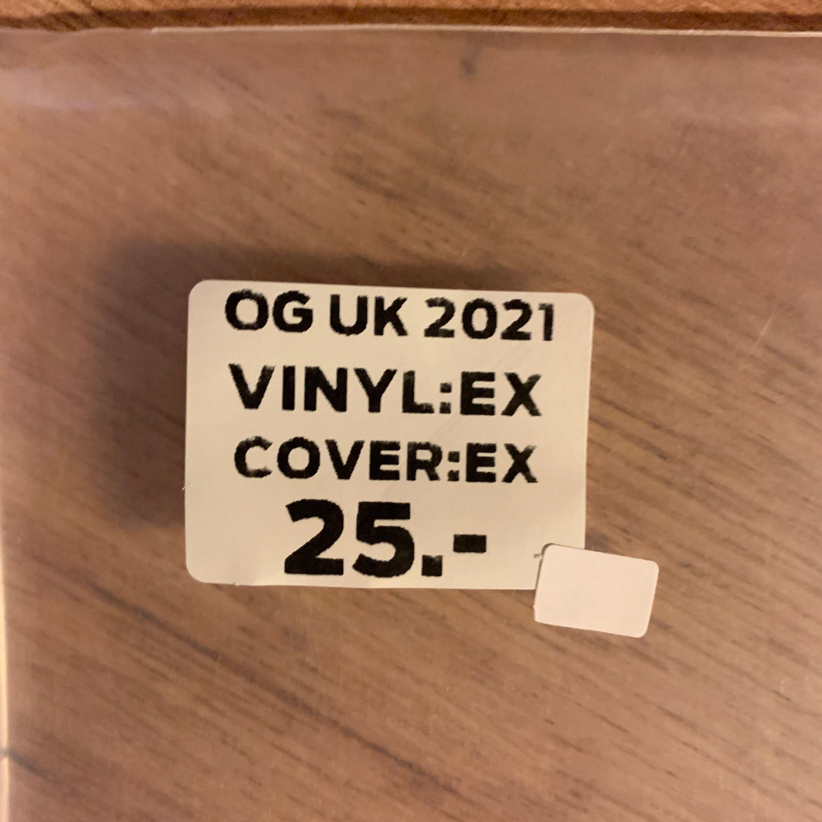 Étiquette état OG UK 2021 EX EX