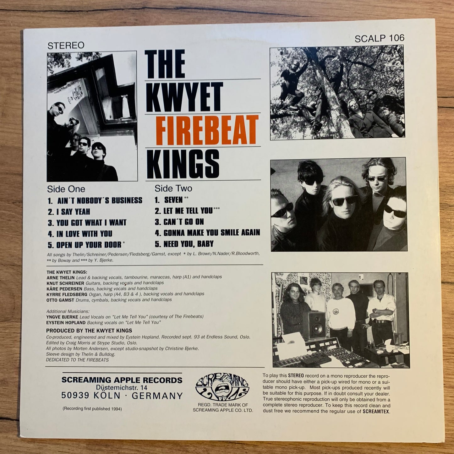 THE KWYET KINGS - FIREBEAT...OG GER 1994...EX/VG+