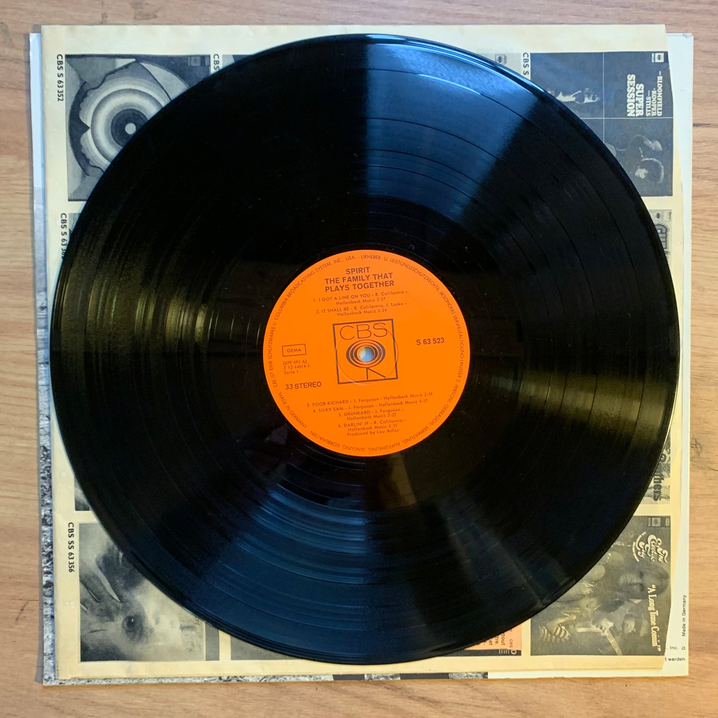 SPIRIT - THE FAMILY THAT PLAYS TOGETHER...OG GER 1969...VG+/VG++