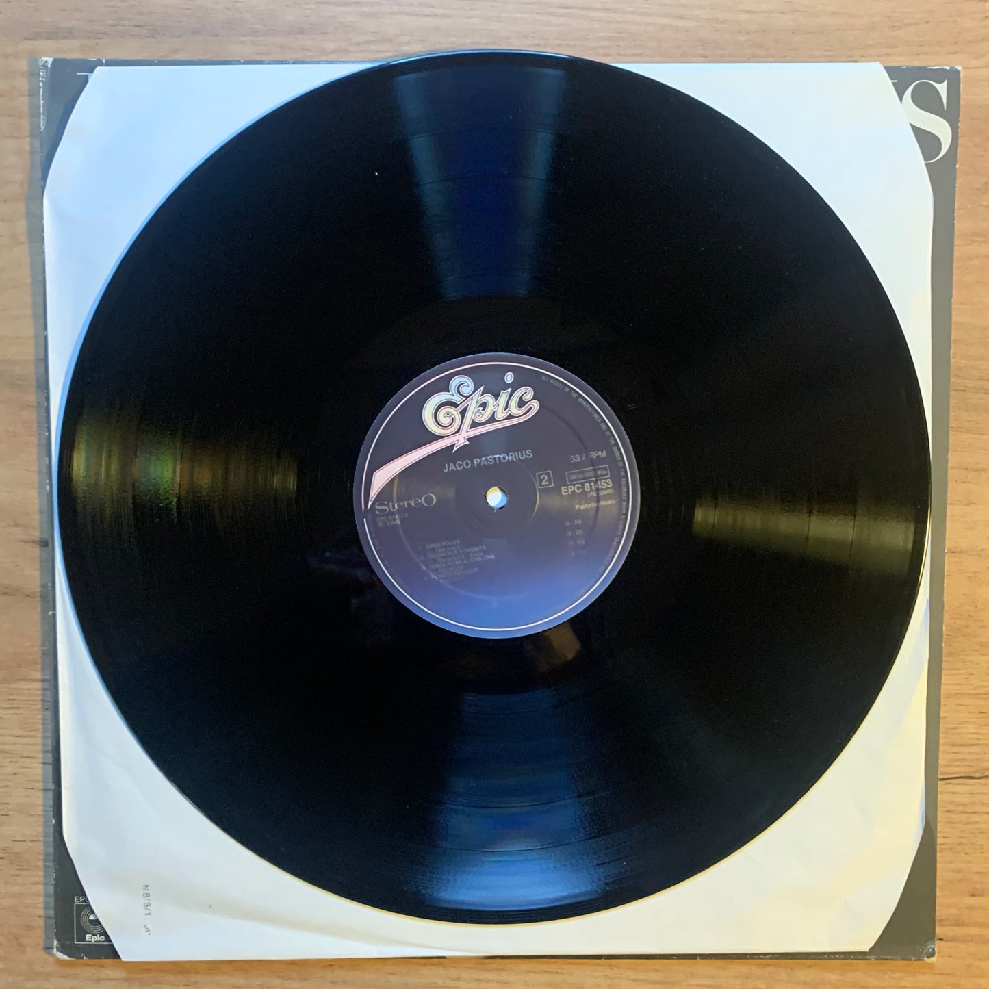 JACO PASTORIUS - JACO PASTORIUS...RE EU 1978...VG/VG+