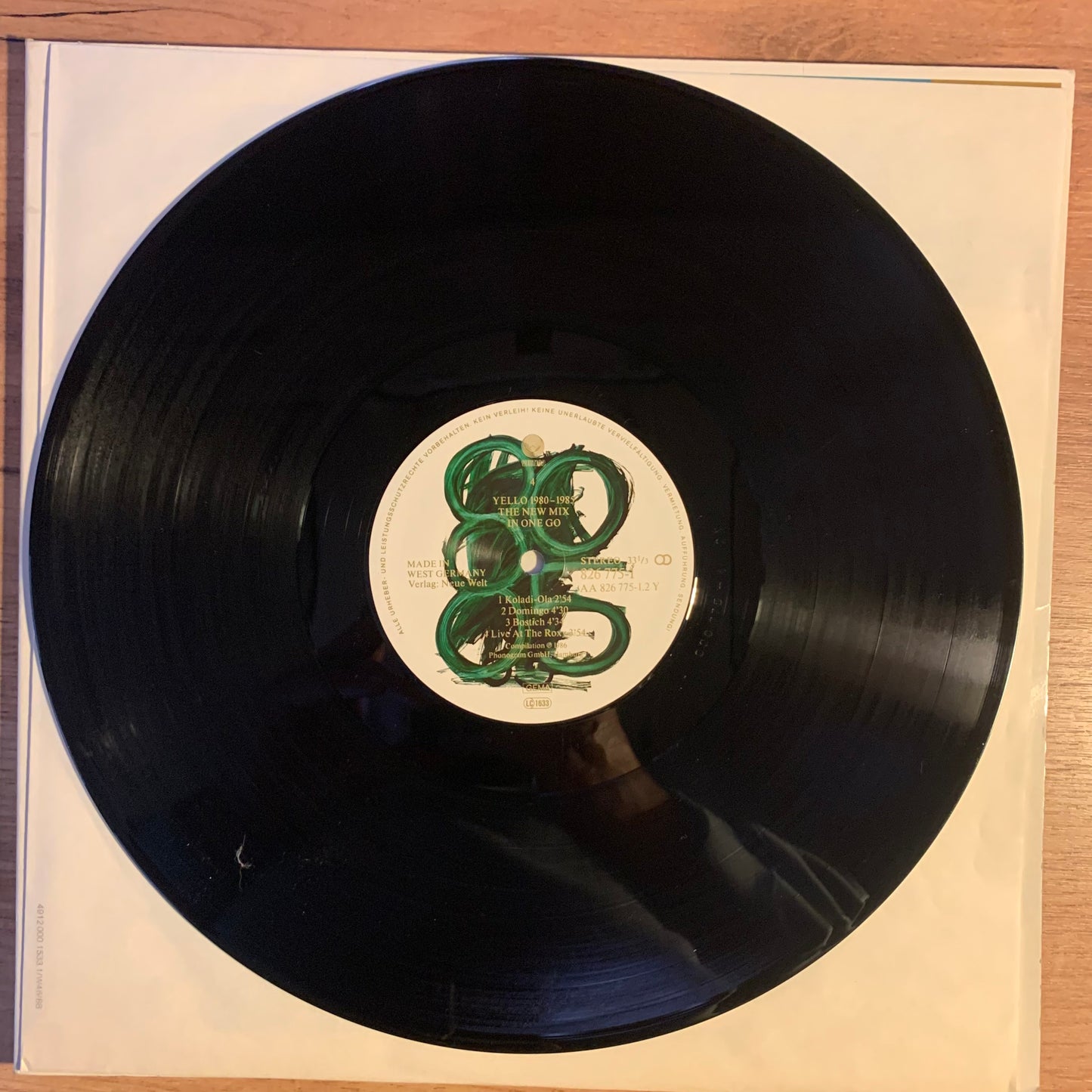 YELLO - 1980-1985 THE NEW MIX IN ONE GO...OG GER 1986...VG+/VG+